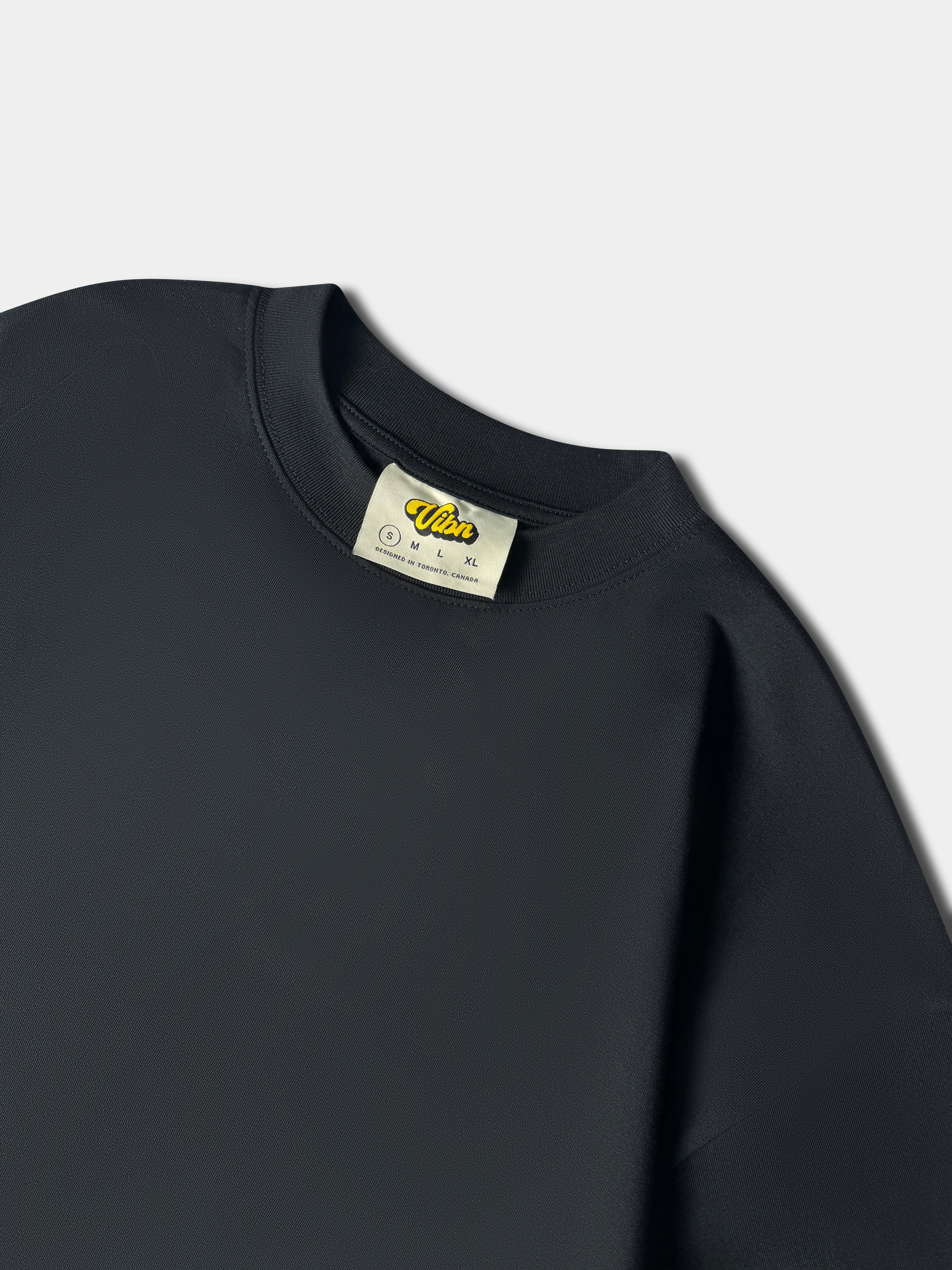 Vibn Luxury Heavyweight Blank T-Shirt - Black