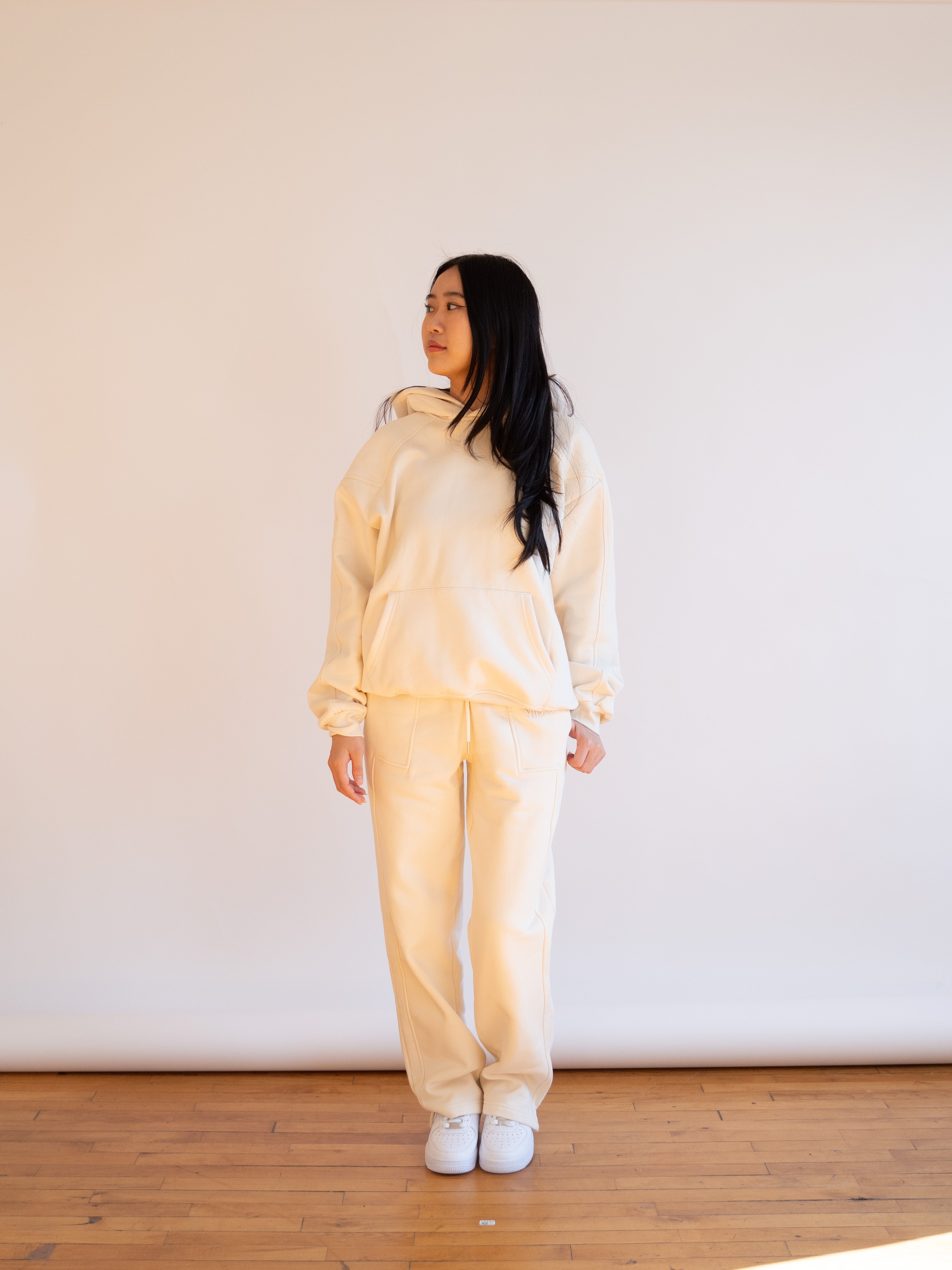 Heavyweight Tonal Sweatpants — Ivory