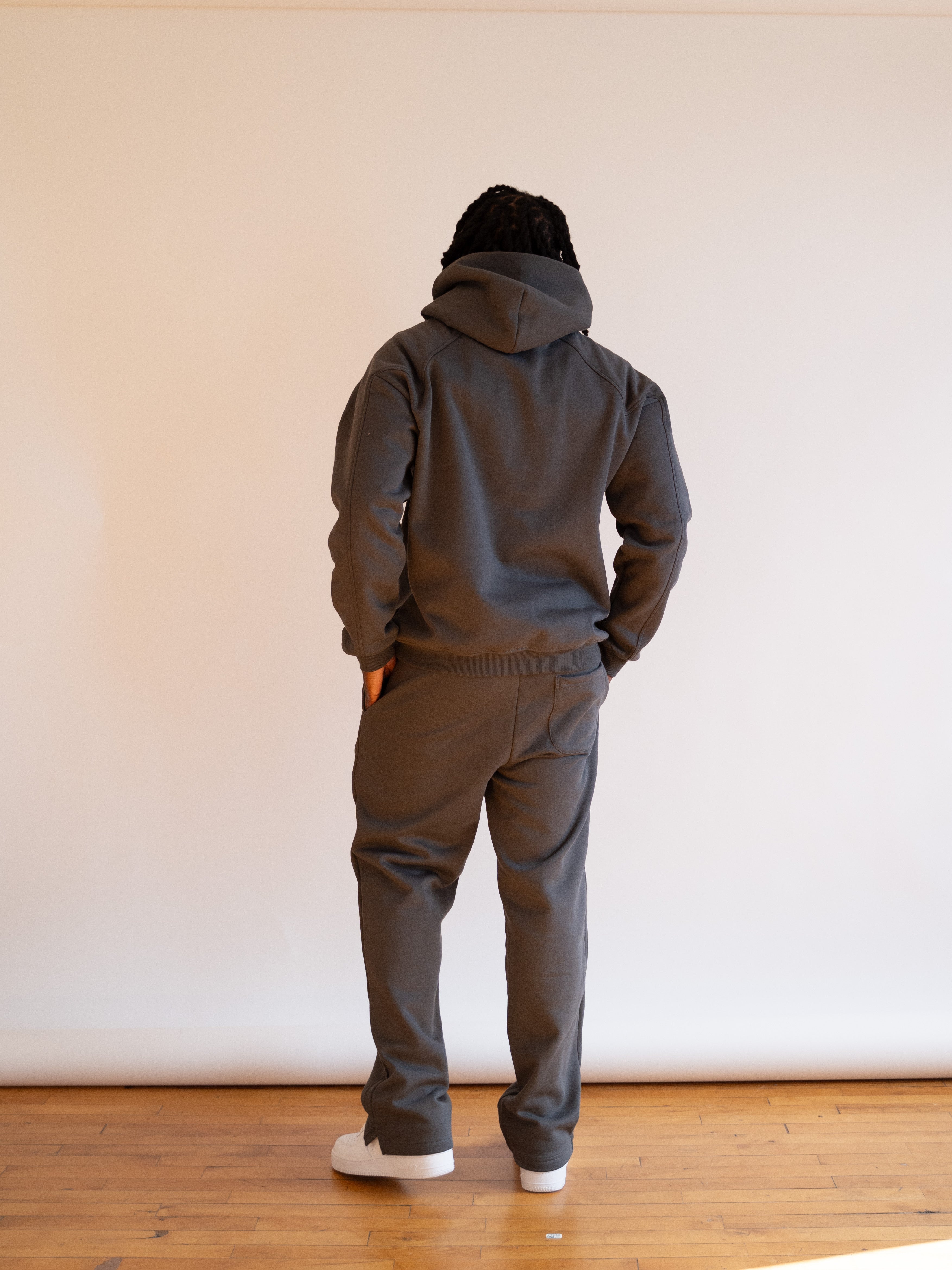 Heavyweight Tonal Sweat-Set — Stone