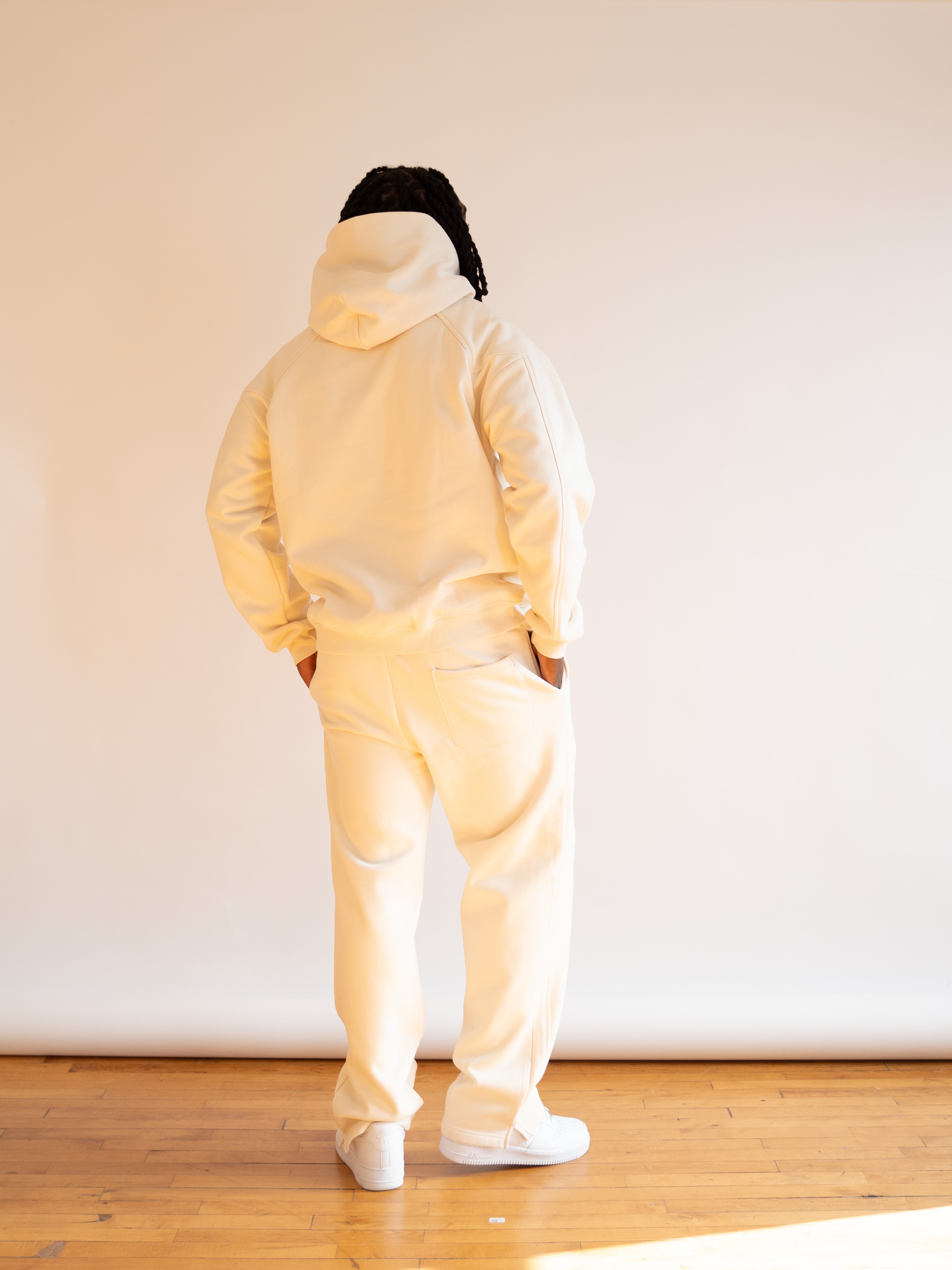 Heavyweight Tonal Sweat-Set — Ivory