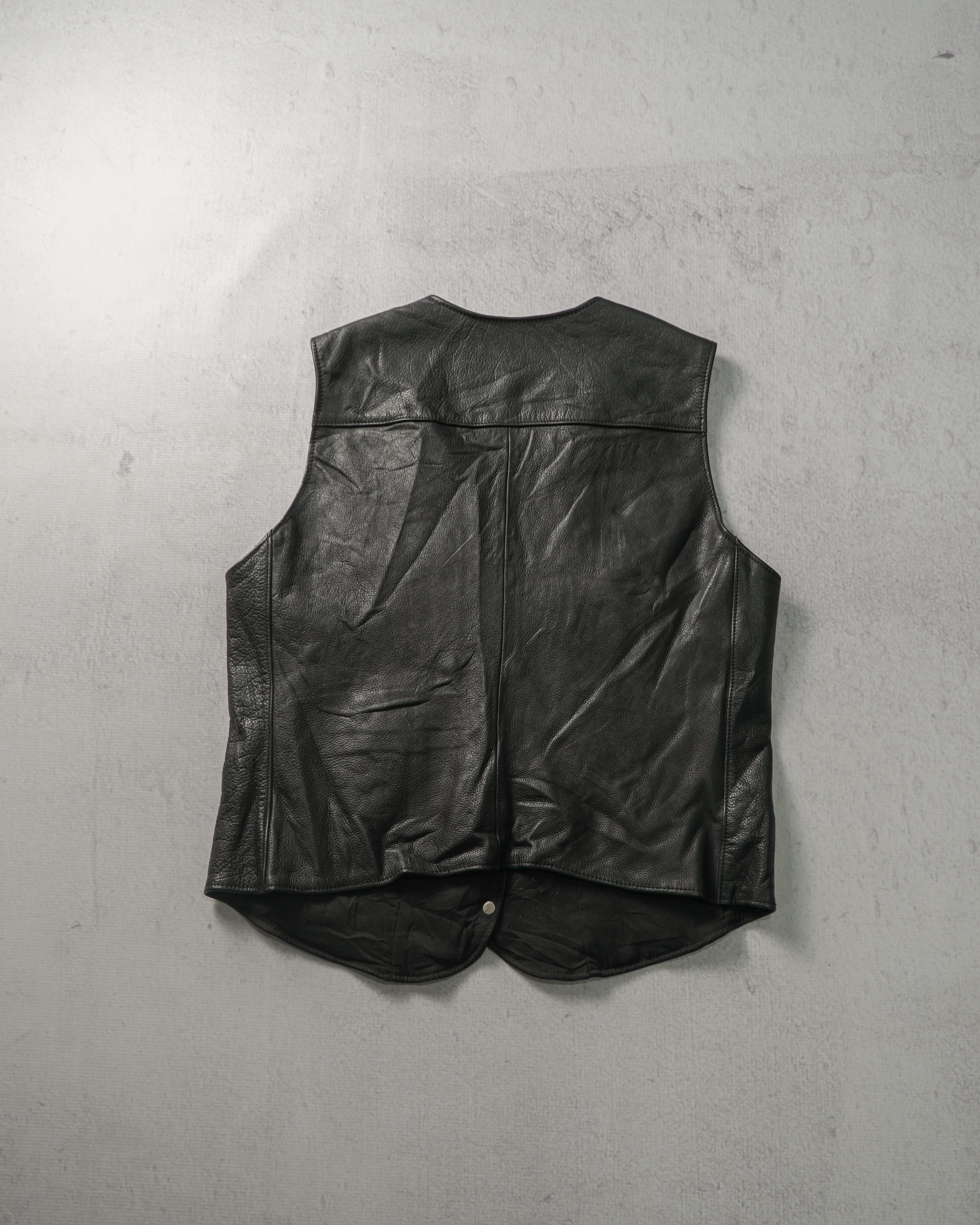 90s Harley Davidson Leather Vest - Women's Large