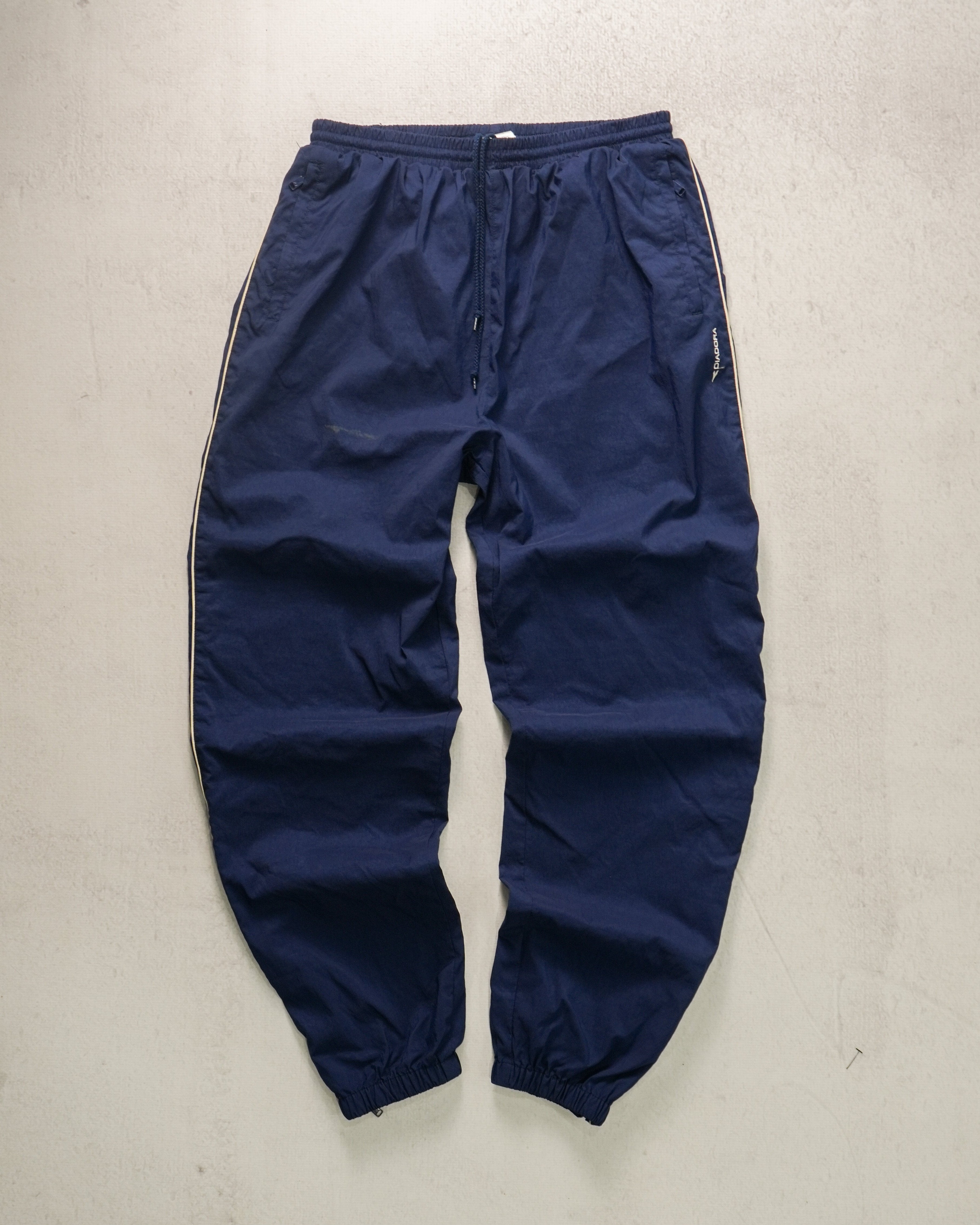 90s Diadora Cuffed Track Pants - Men's Large