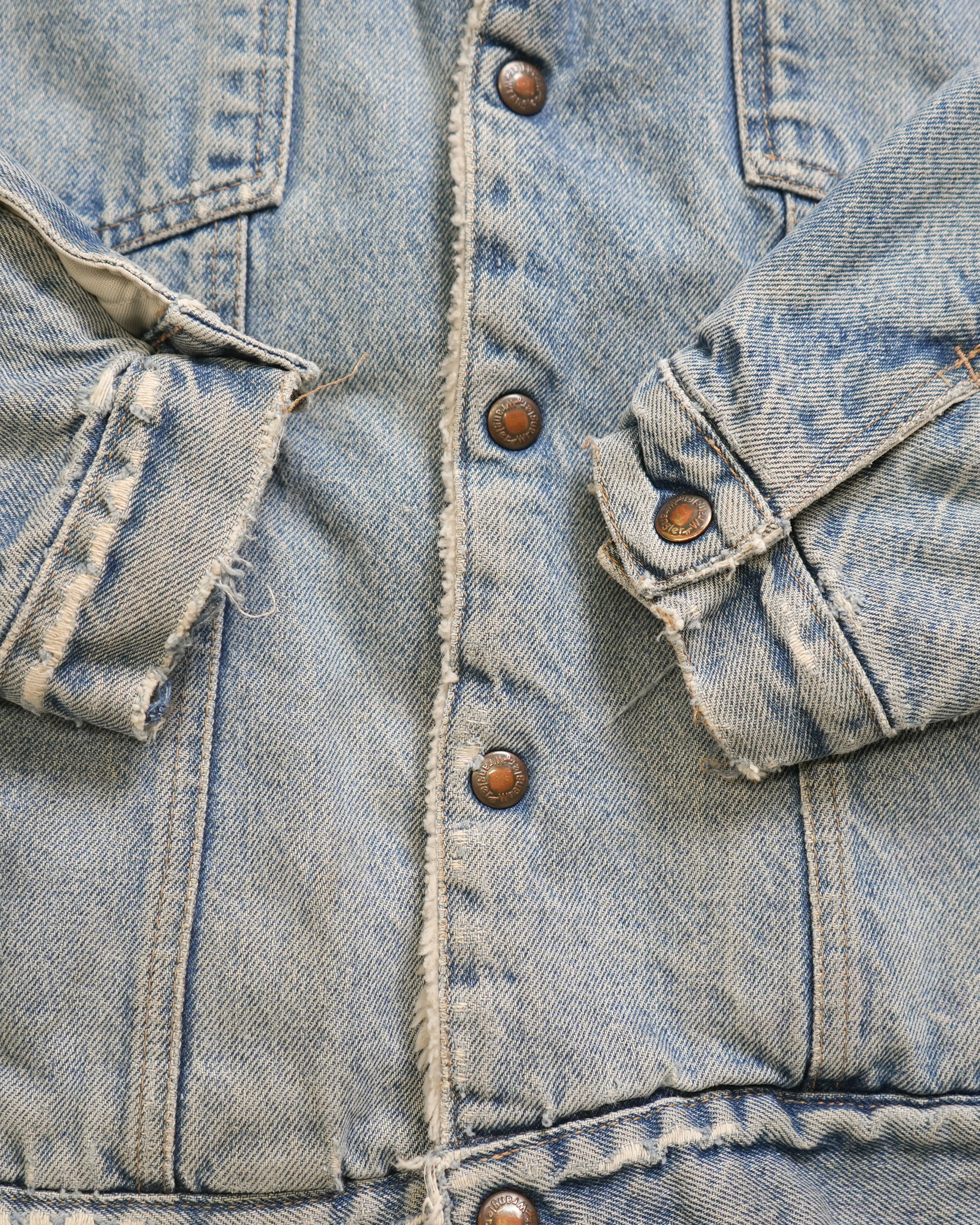 90s Wrangler Sherpa Lined Denim Jacket - Women's Large