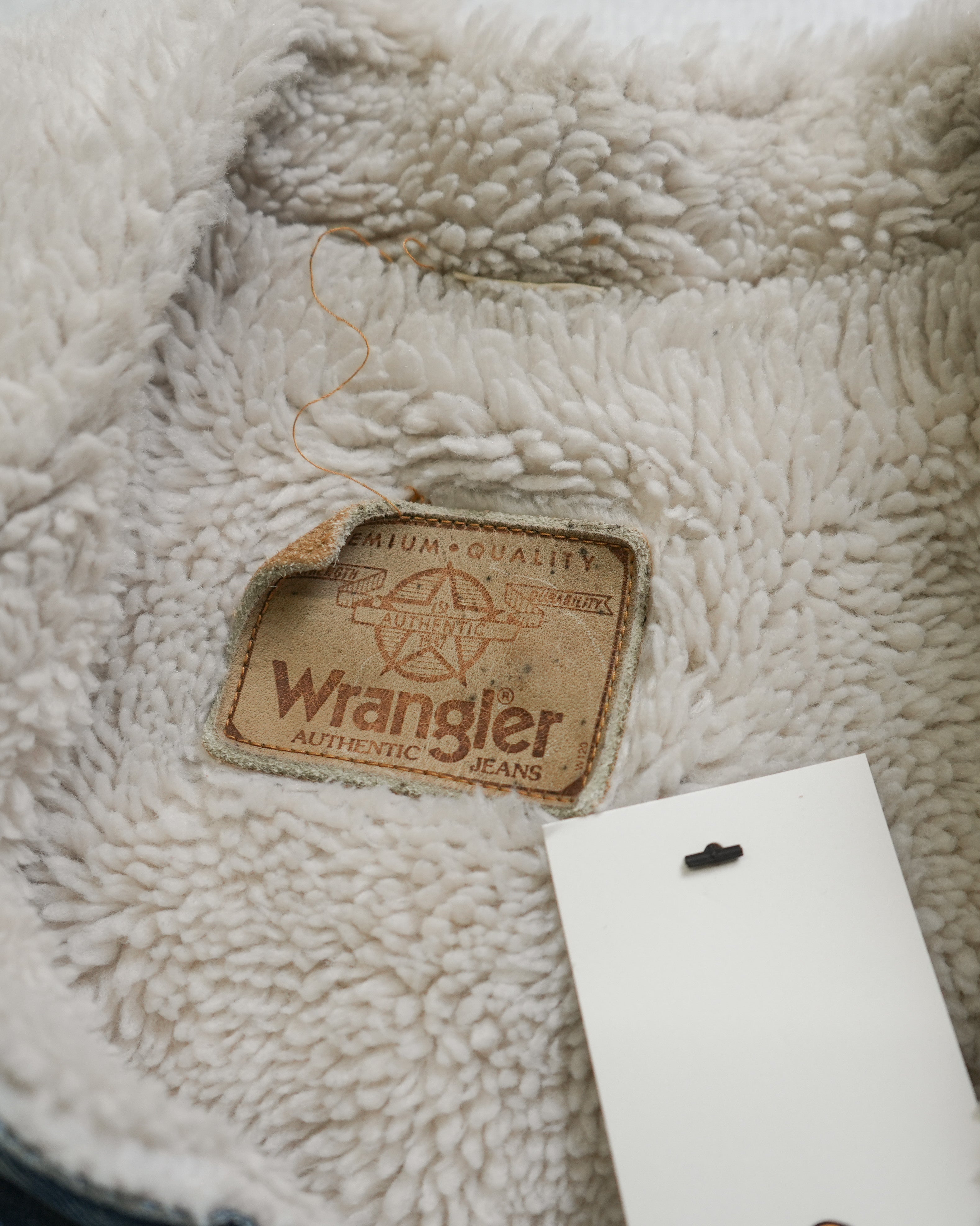 90s Wrangler Sherpa Lined Denim Jacket - Women's Large