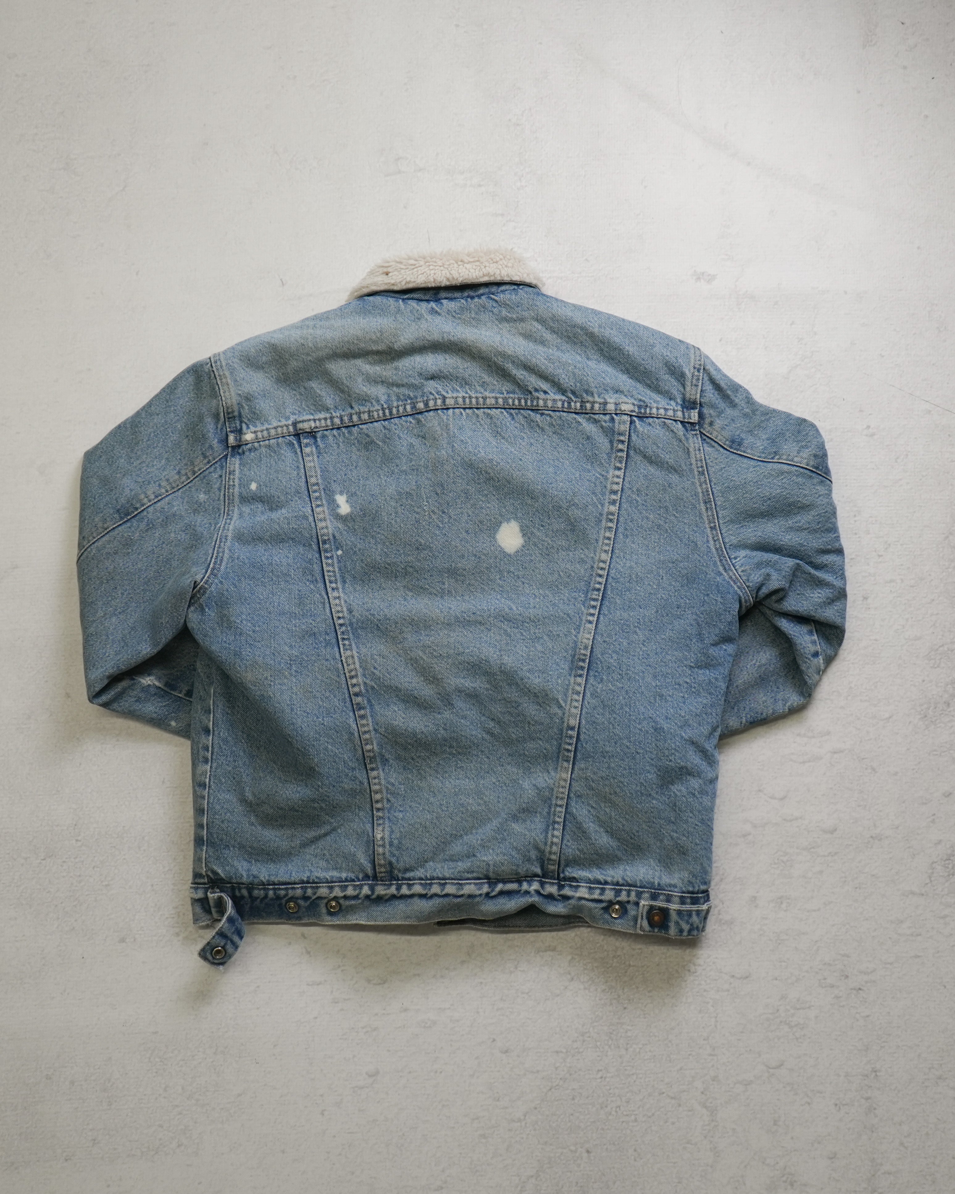 90s Wrangler Sherpa Lined Denim Jacket - Women's Large