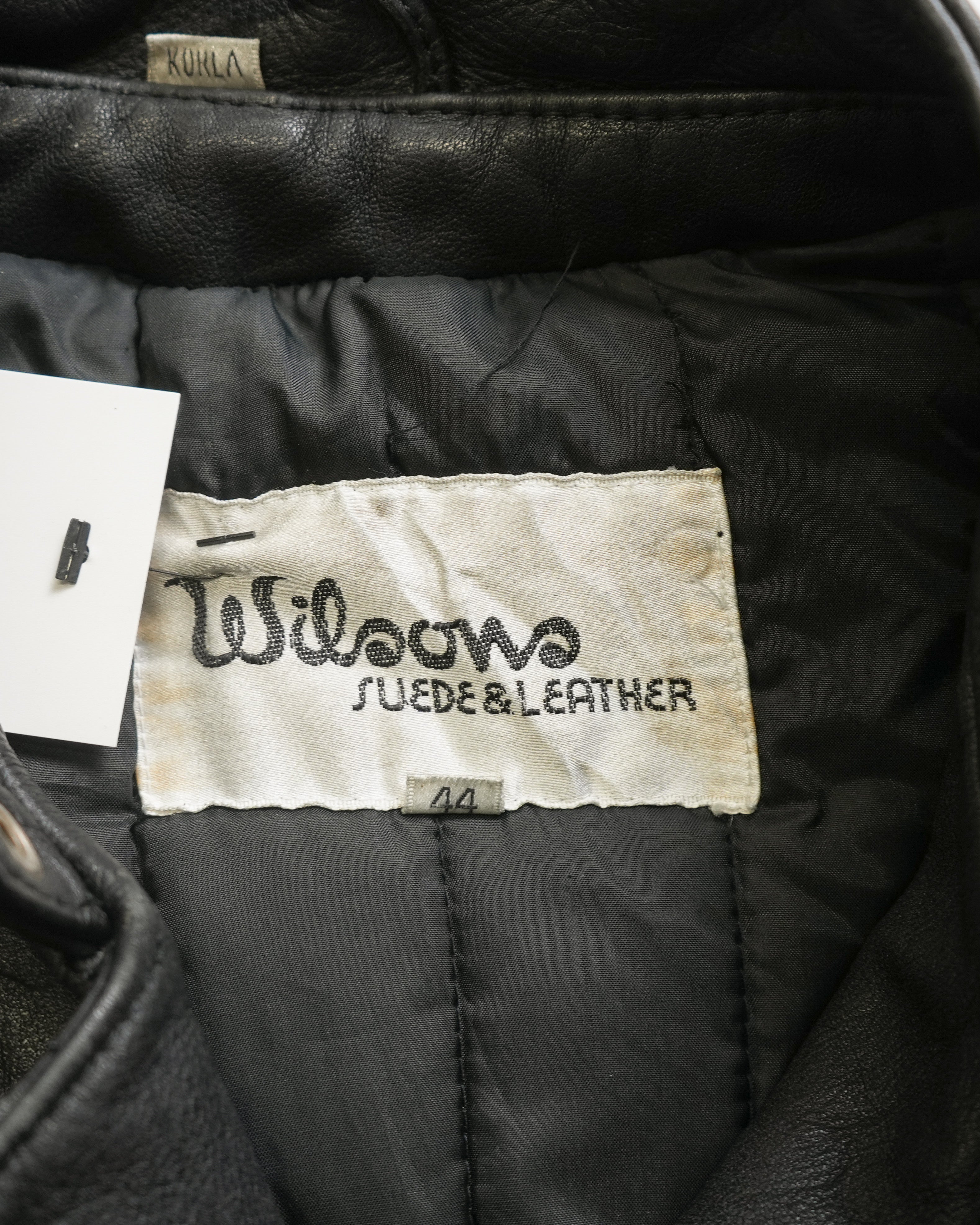 90s Wilsons Leather Biker Jacket - Men's Large