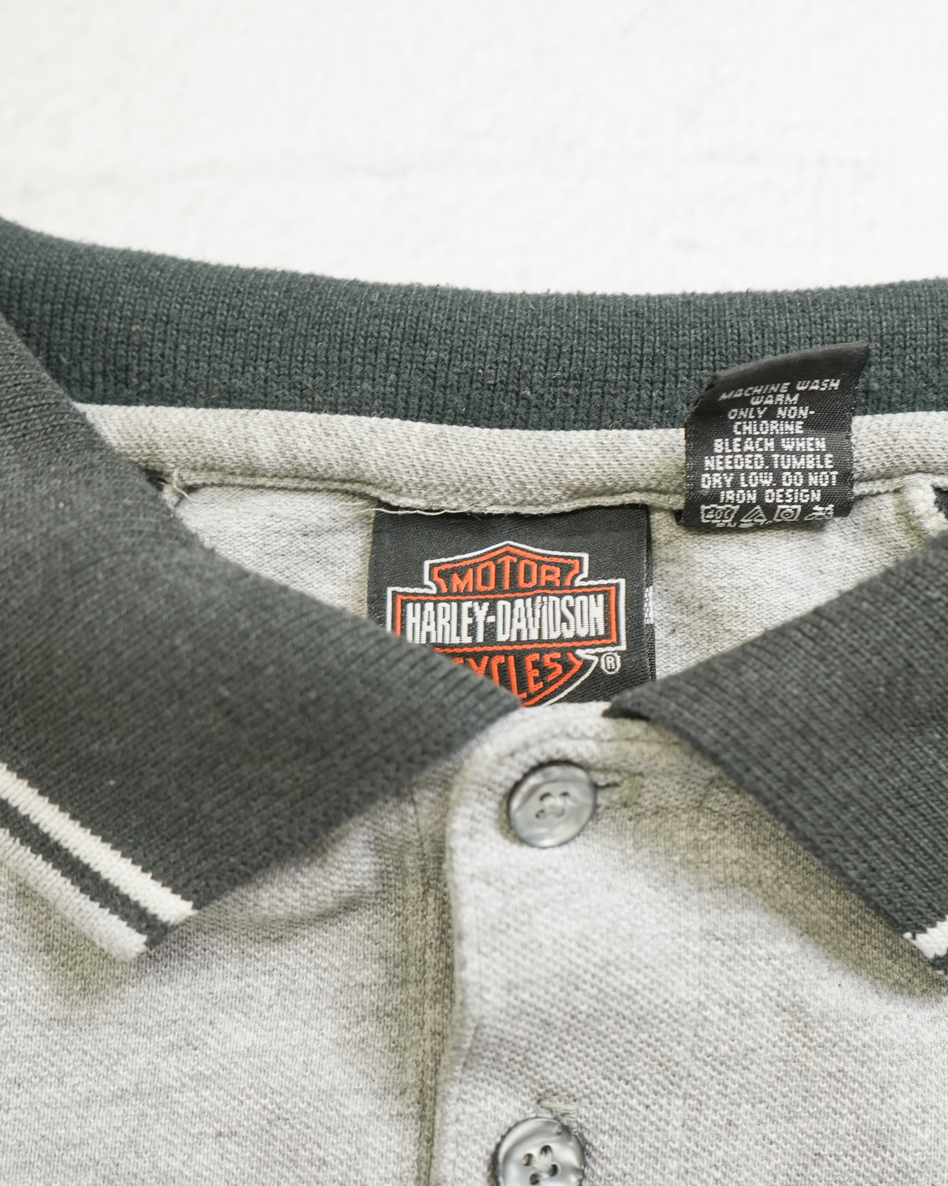 00s Harley Davidson Polo Shirt - Men's XL