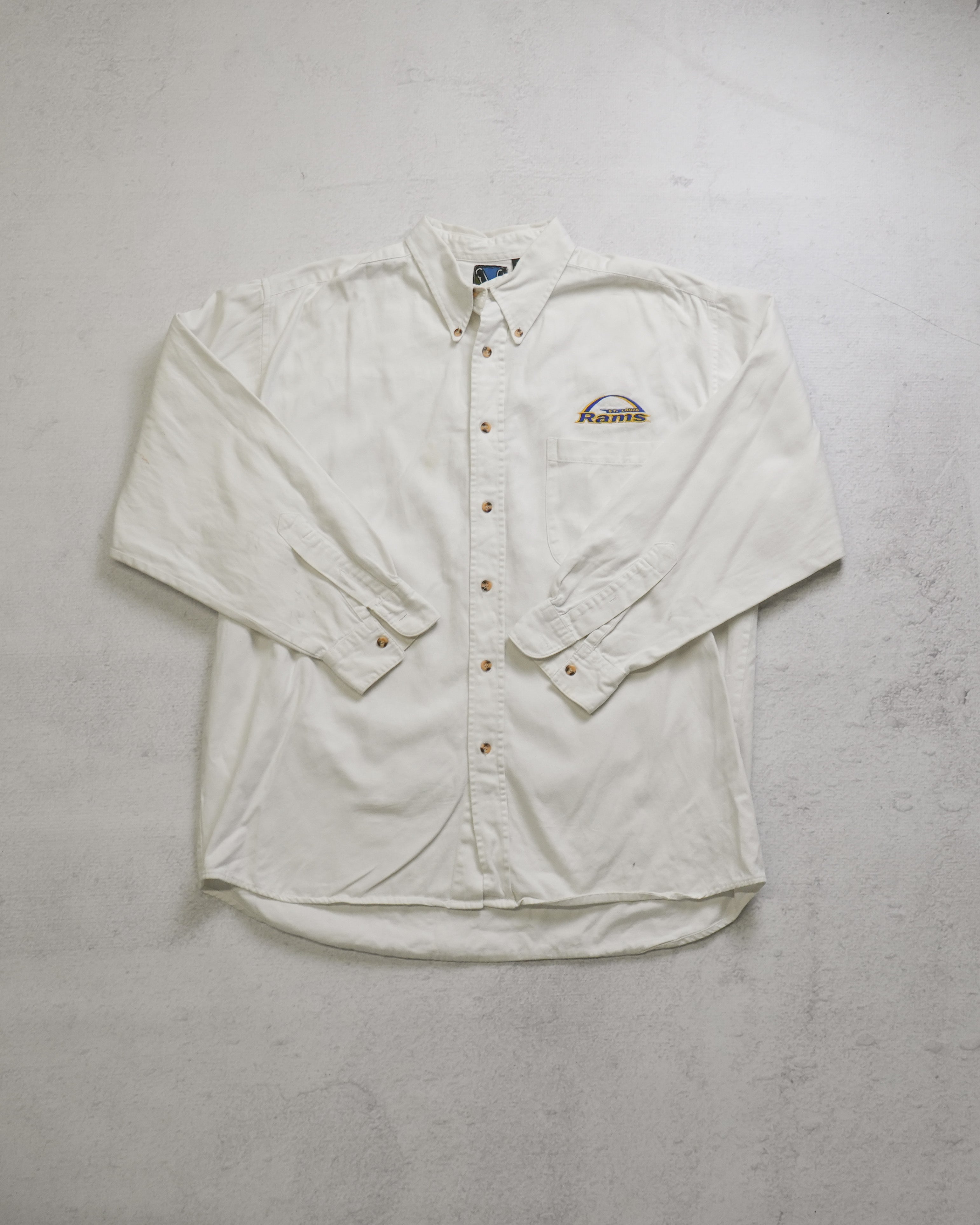 00s NFL St. Louis Rams Button-Down Shirt - Men's Large