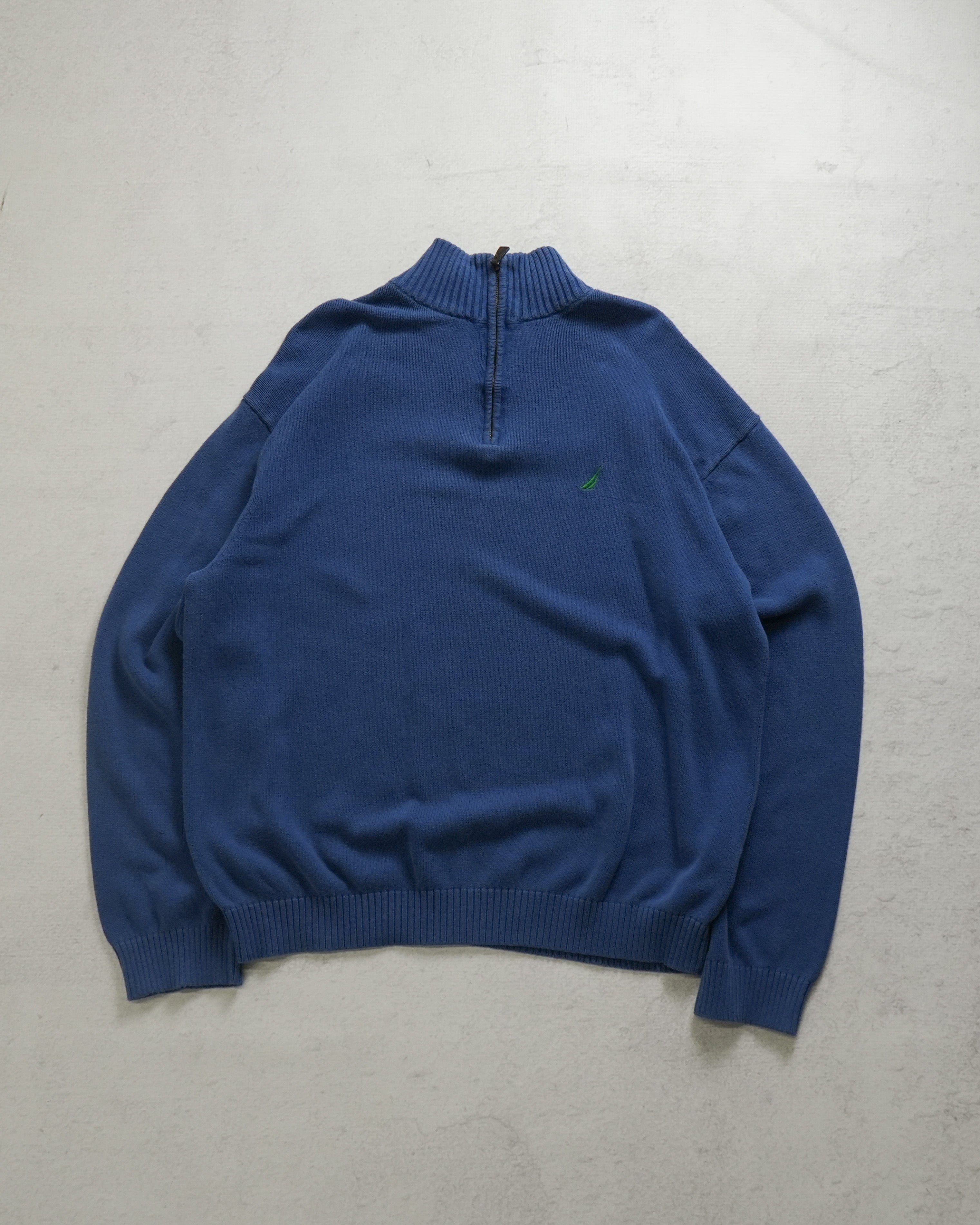 90s Nautica 1/4 Zip Sweater - Men's 2XL