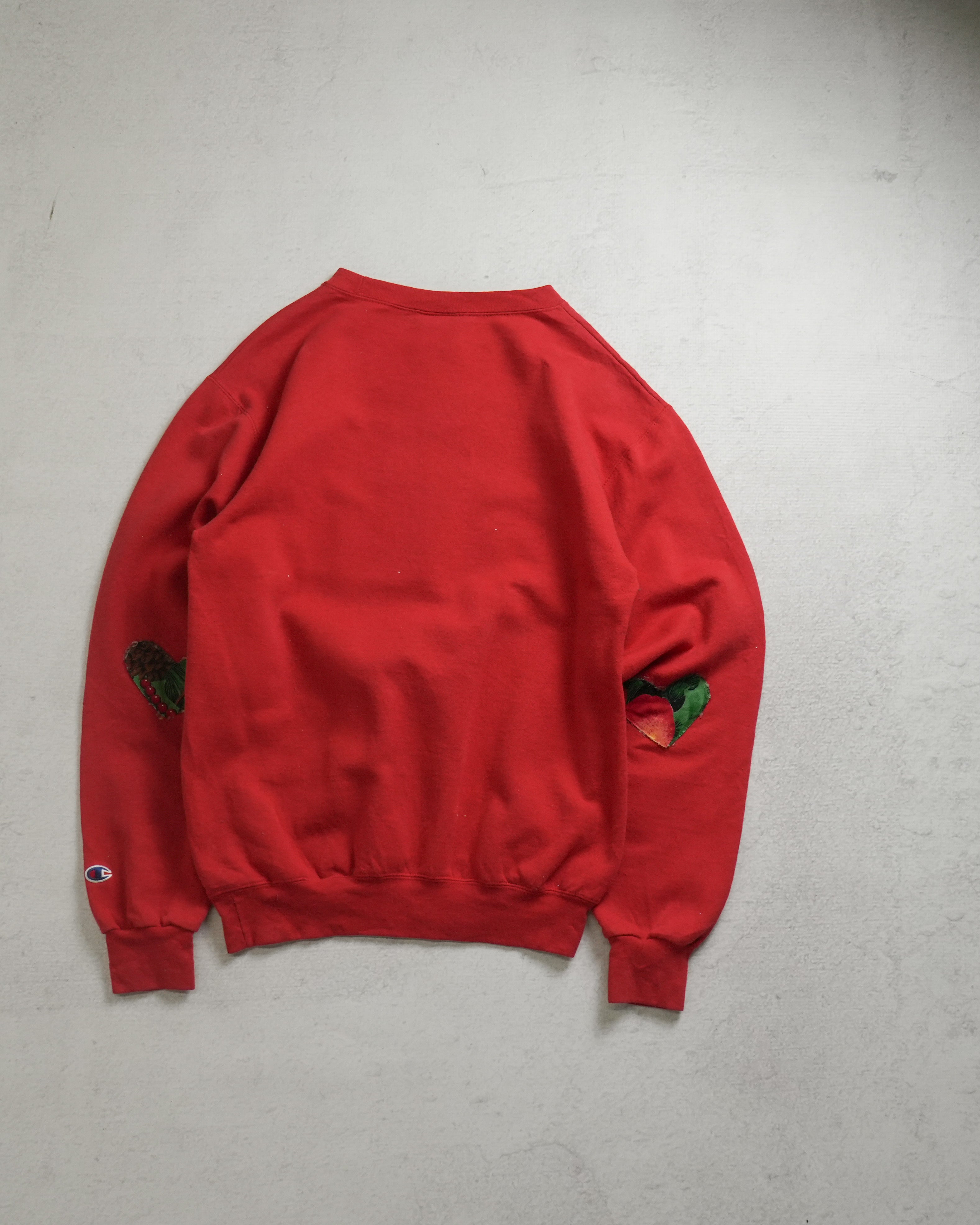 00s Champion Christmas Crewneck Sweatshirt - Men's Small