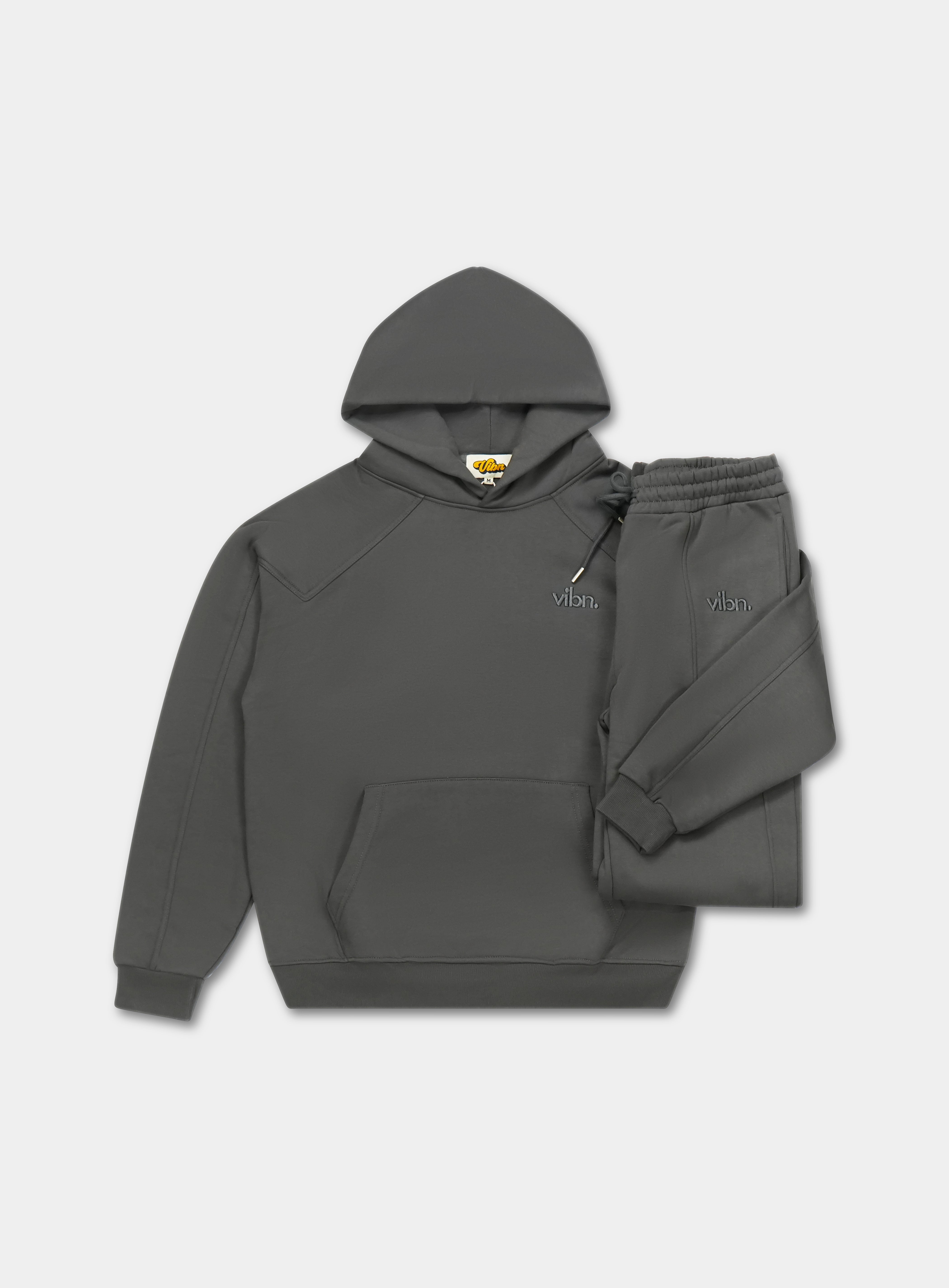 Heavyweight Tonal Sweat-Set — Stone