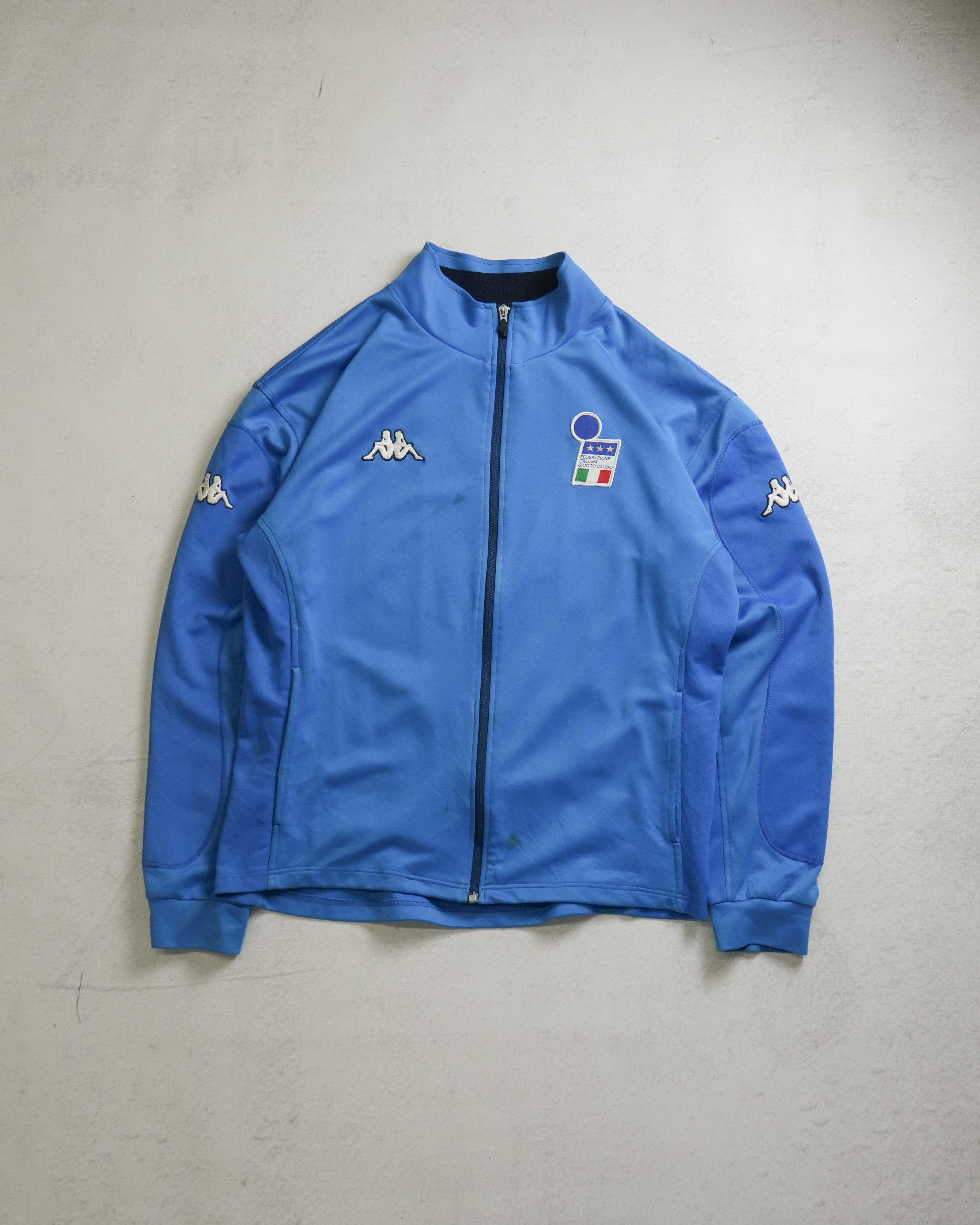 00s Kappa Italy 2002 Soccer Track Jacket - Men's XL