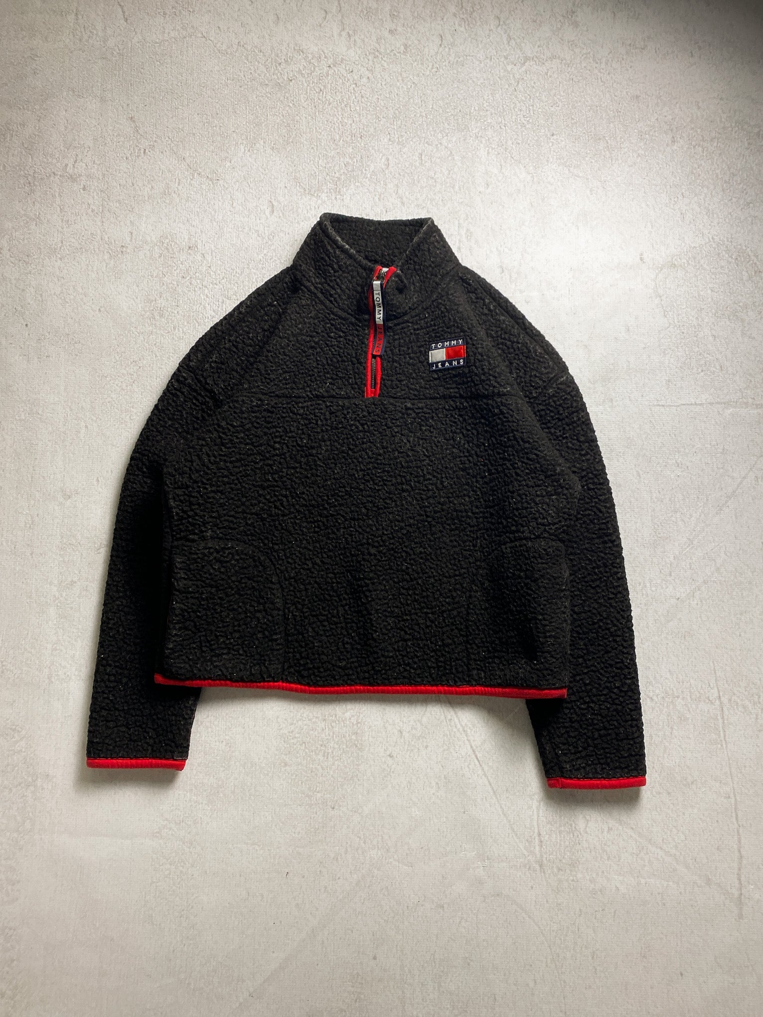 90s Tommy Hilfiger 1/4 Zip Fleece Sweatshirt - Women's Medium