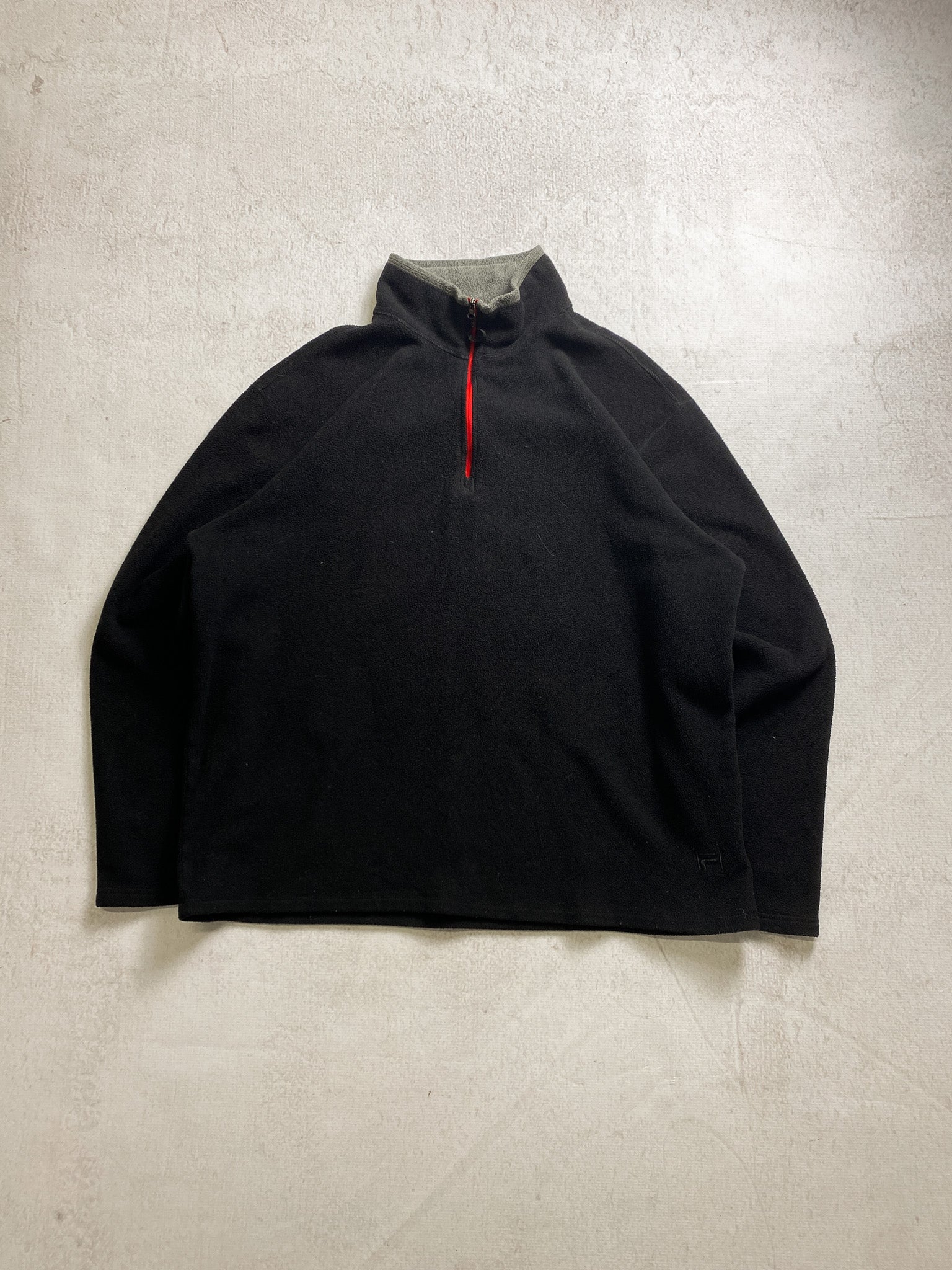 00s Fila 1/4 Zip Fleece Sweatshirt - Men's Medium
