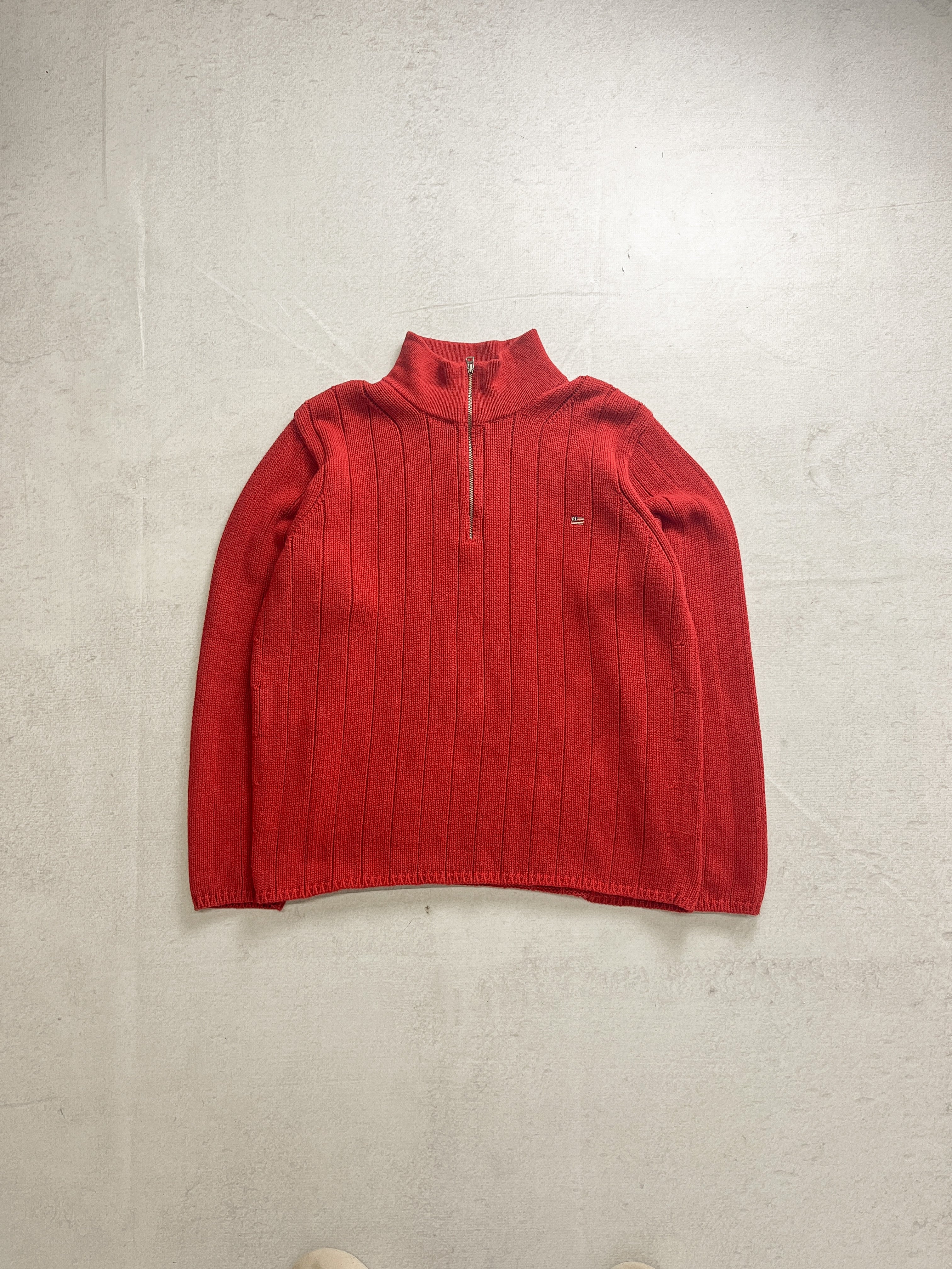 90s Polo Ralph Lauren 1/4 Zip Sweater - Women's XL