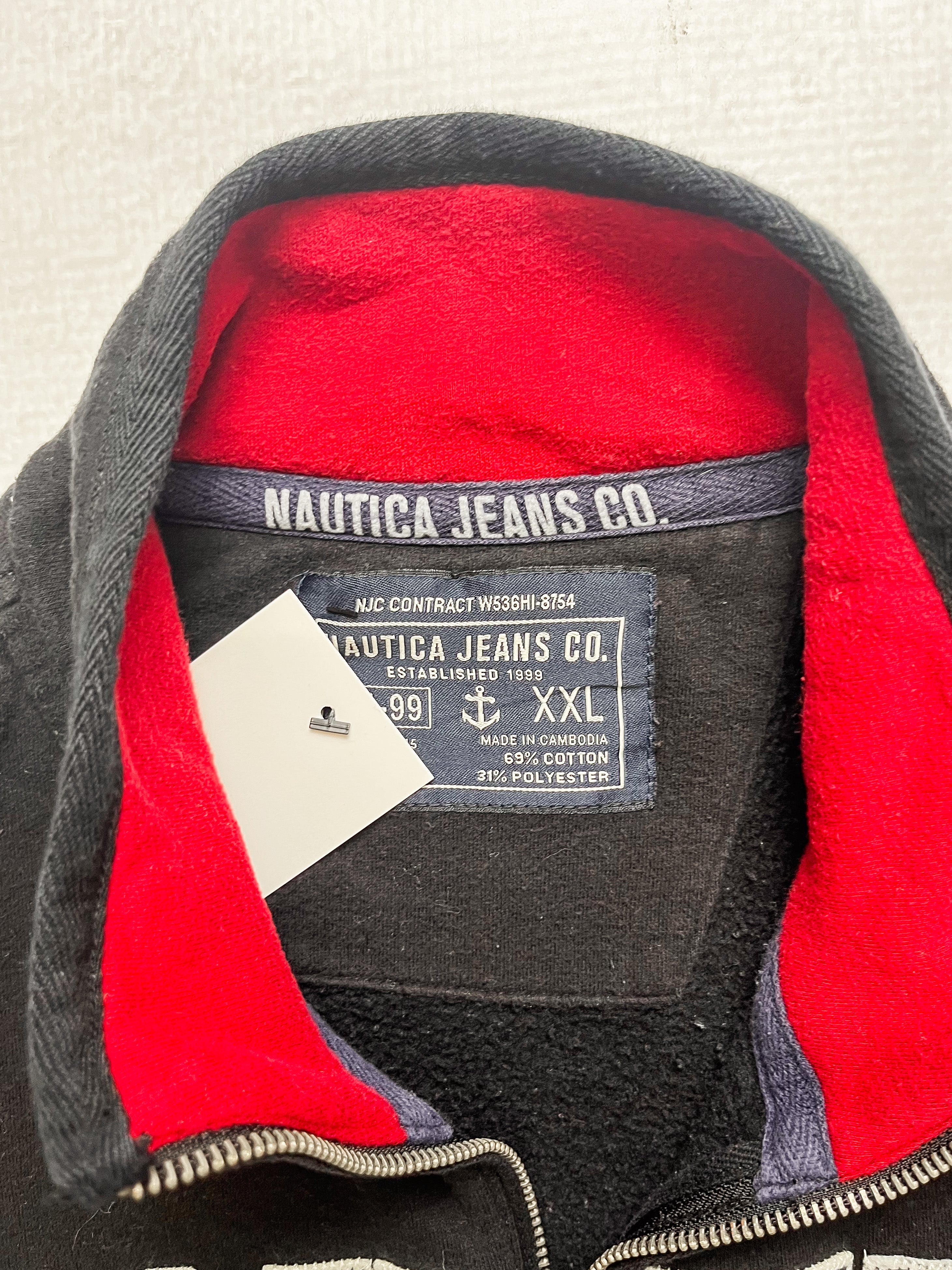 00s Nautica Zip-Up Sweatshirt - Men's 2XL