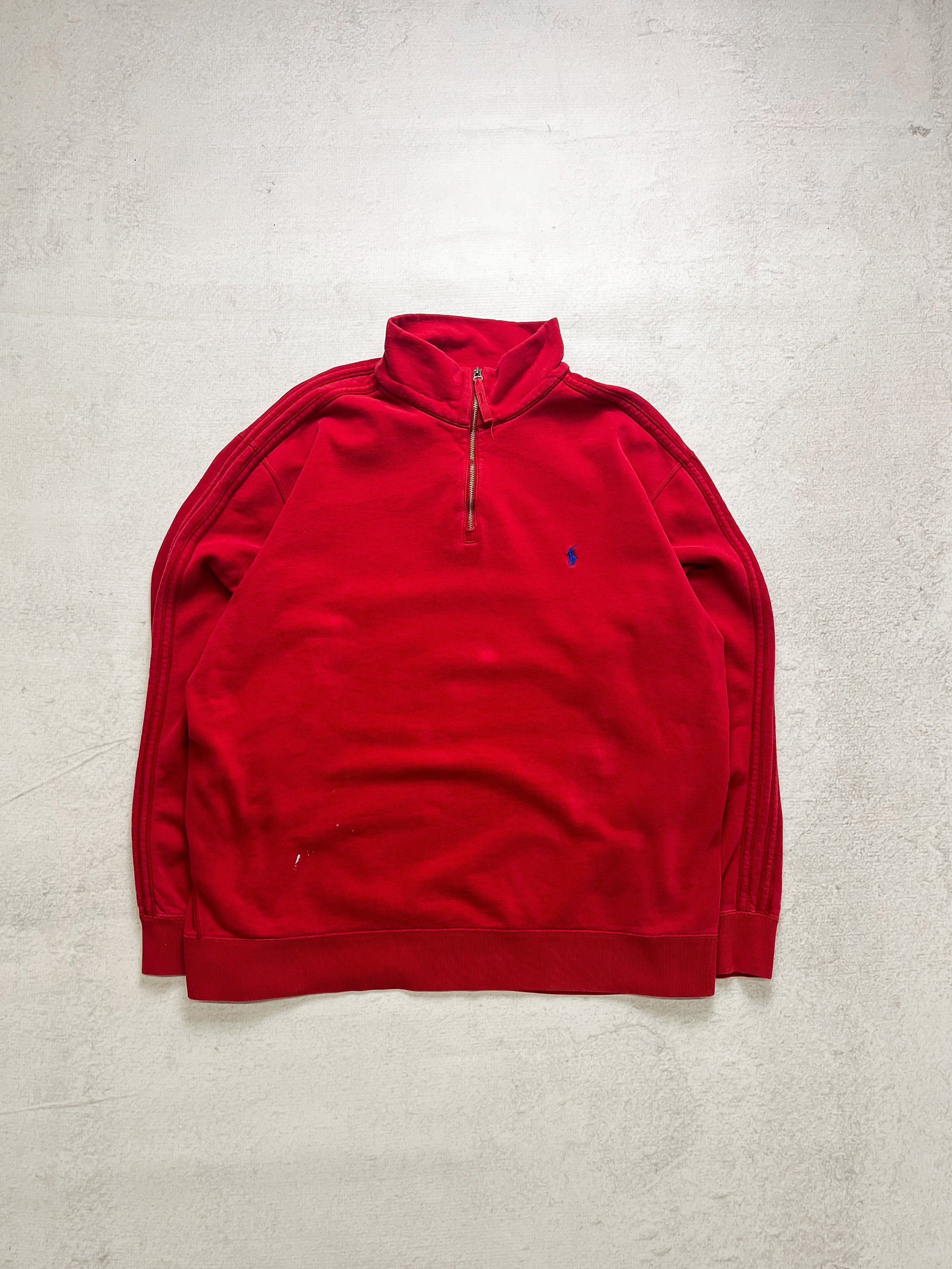 90s Polo Ralph Lauren 1/4 Zip Sweatshirt - Men's XL