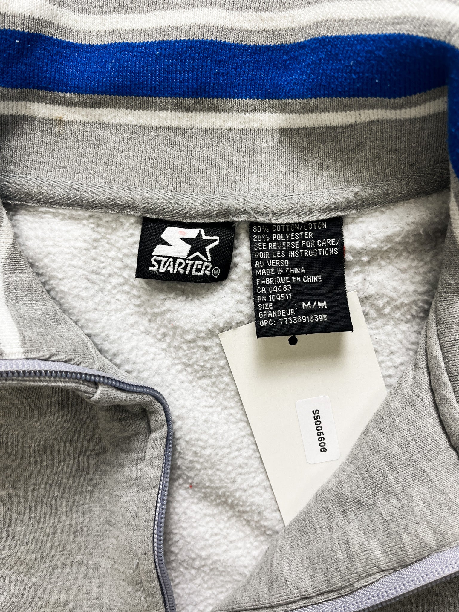 90s Starter Zip-Up Sweatshirt - Men's Medium