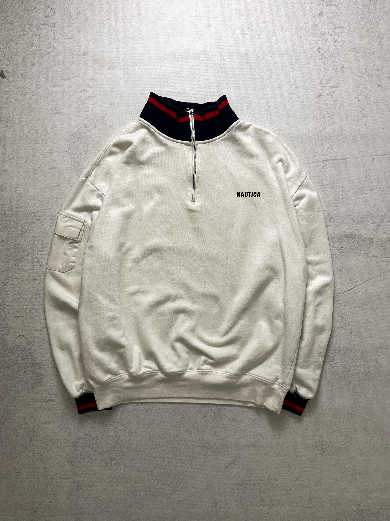 90s Nautica 1/4 Zip Sweatshirt - Women's XL