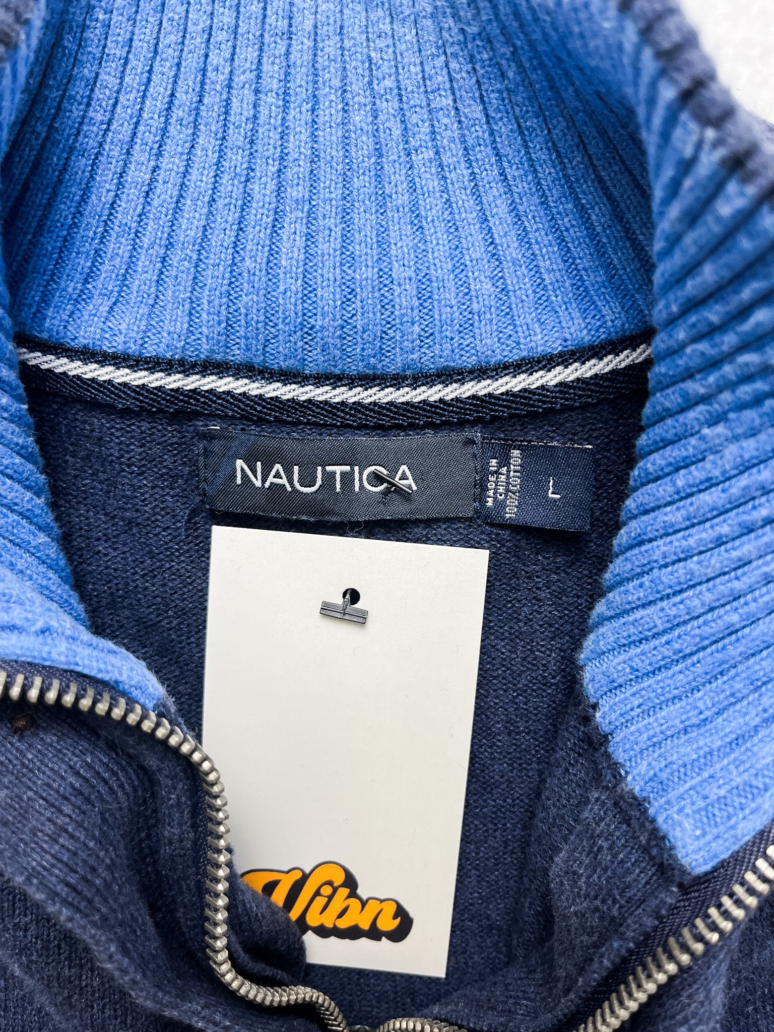 90s Nautica 1/4 Zip Sweatshirt - Men's Large