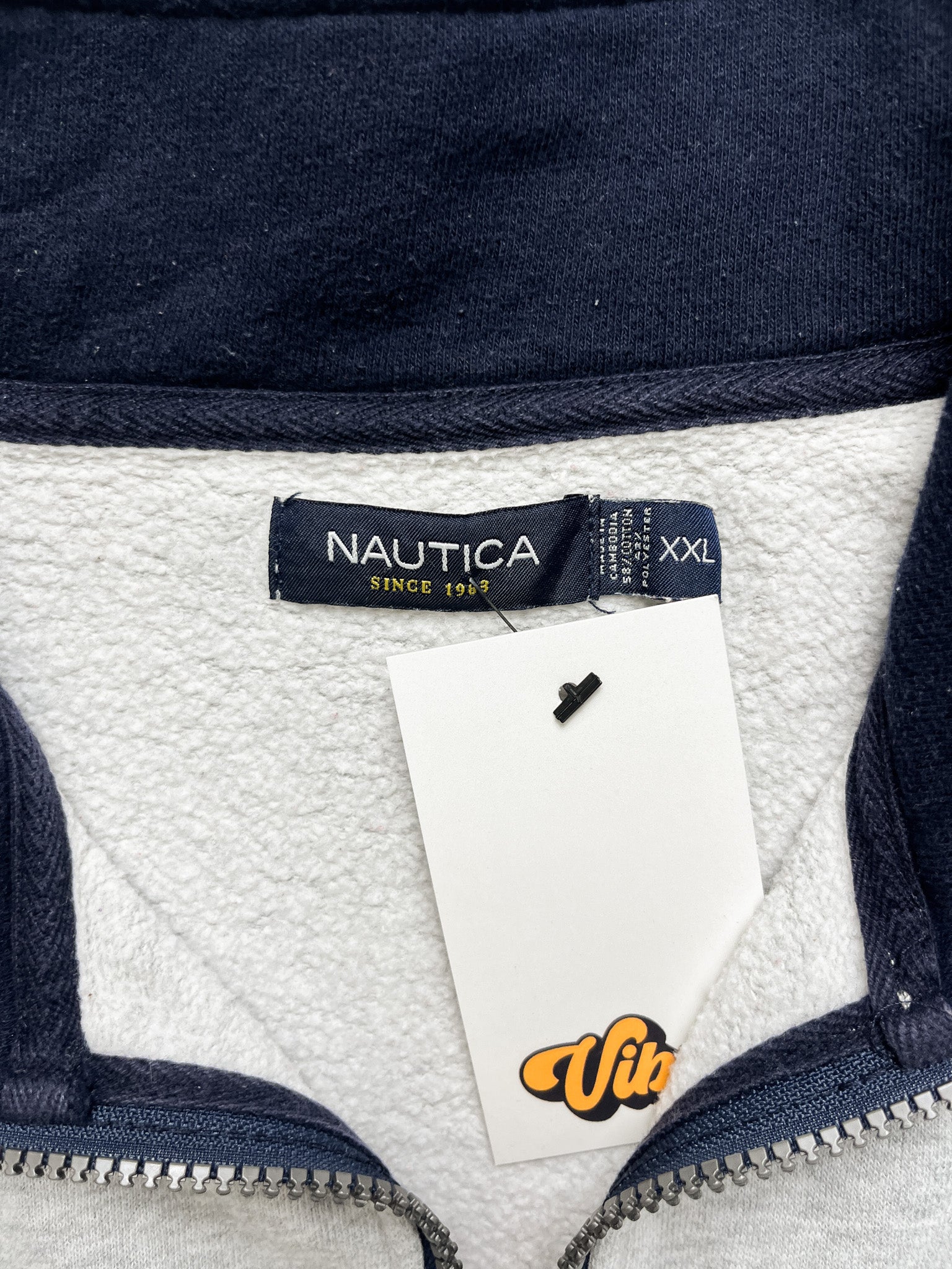 90s Nautica 1/4 Zip Sweatshirt - Men's 2XL