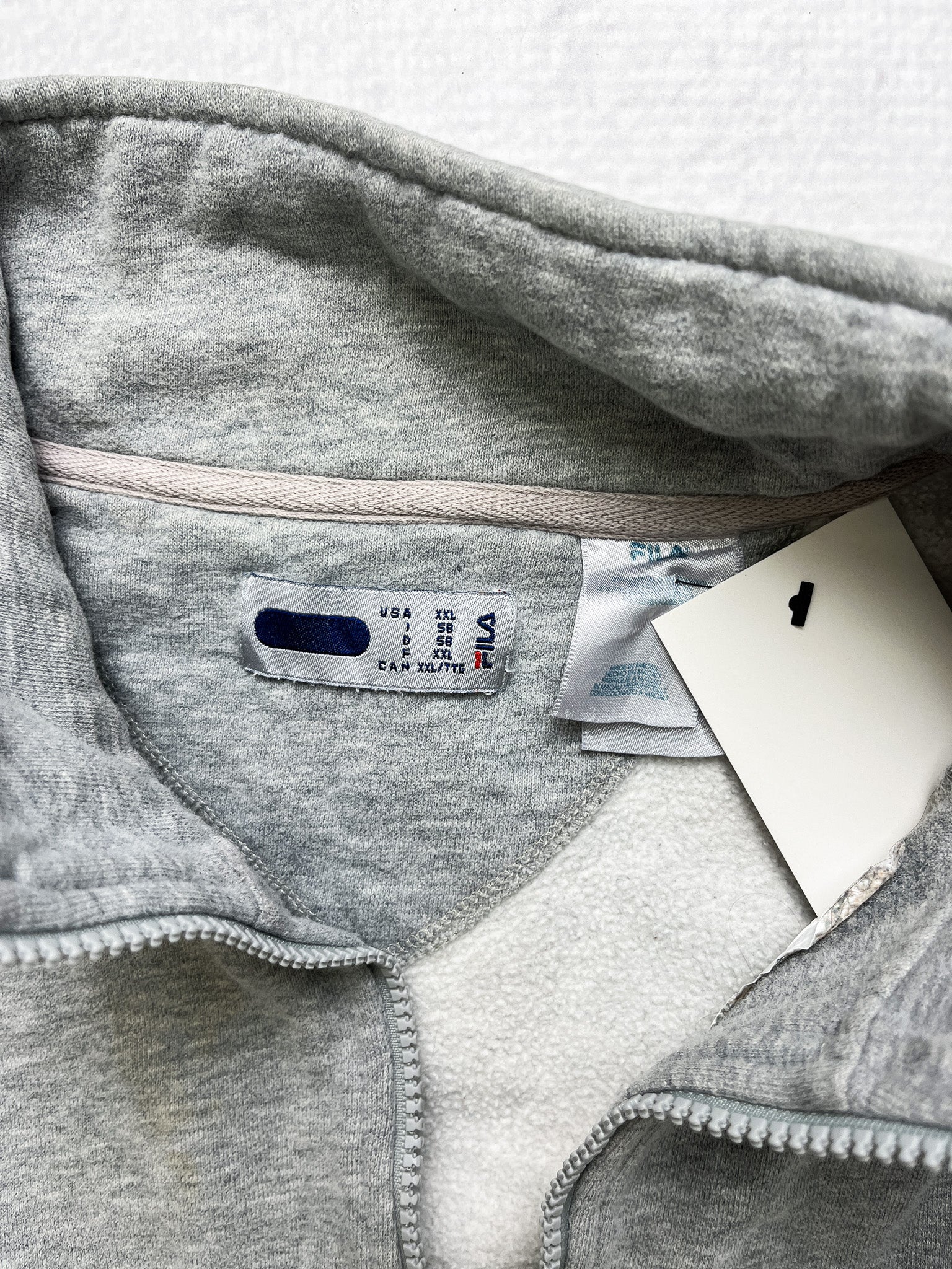 90s Fila 1/4 Zip Sweatshirt - Men's XL