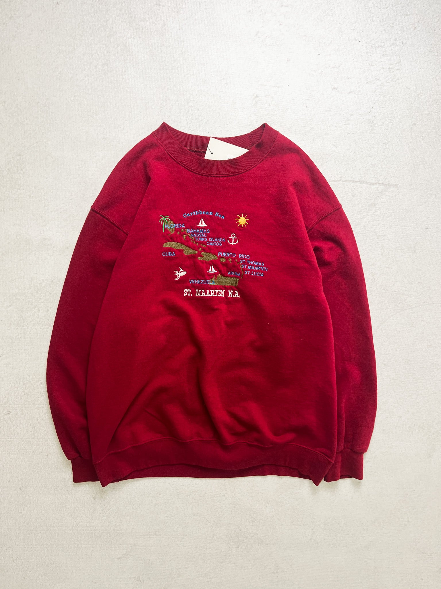 90s St. Maarten Crewneck Sweatshirt - Women's Medium