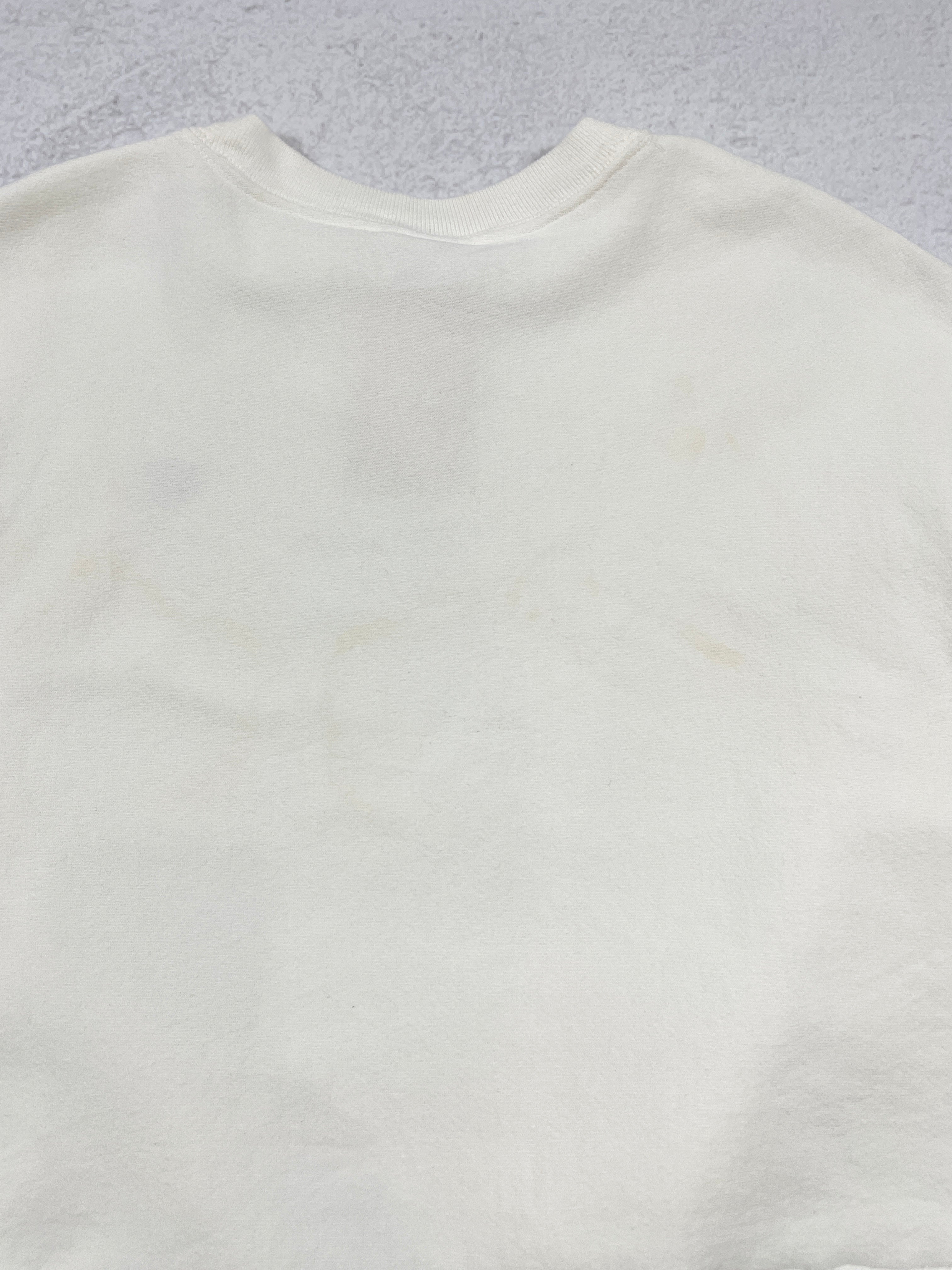 Vintage Champion Cropped Reverse Weave Crewneck Sweatshirt - Women's Large