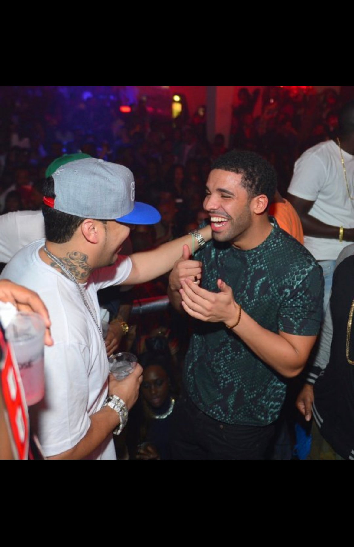 Drake Worn Jill Sander Python Print T-Shirt - Men's Small