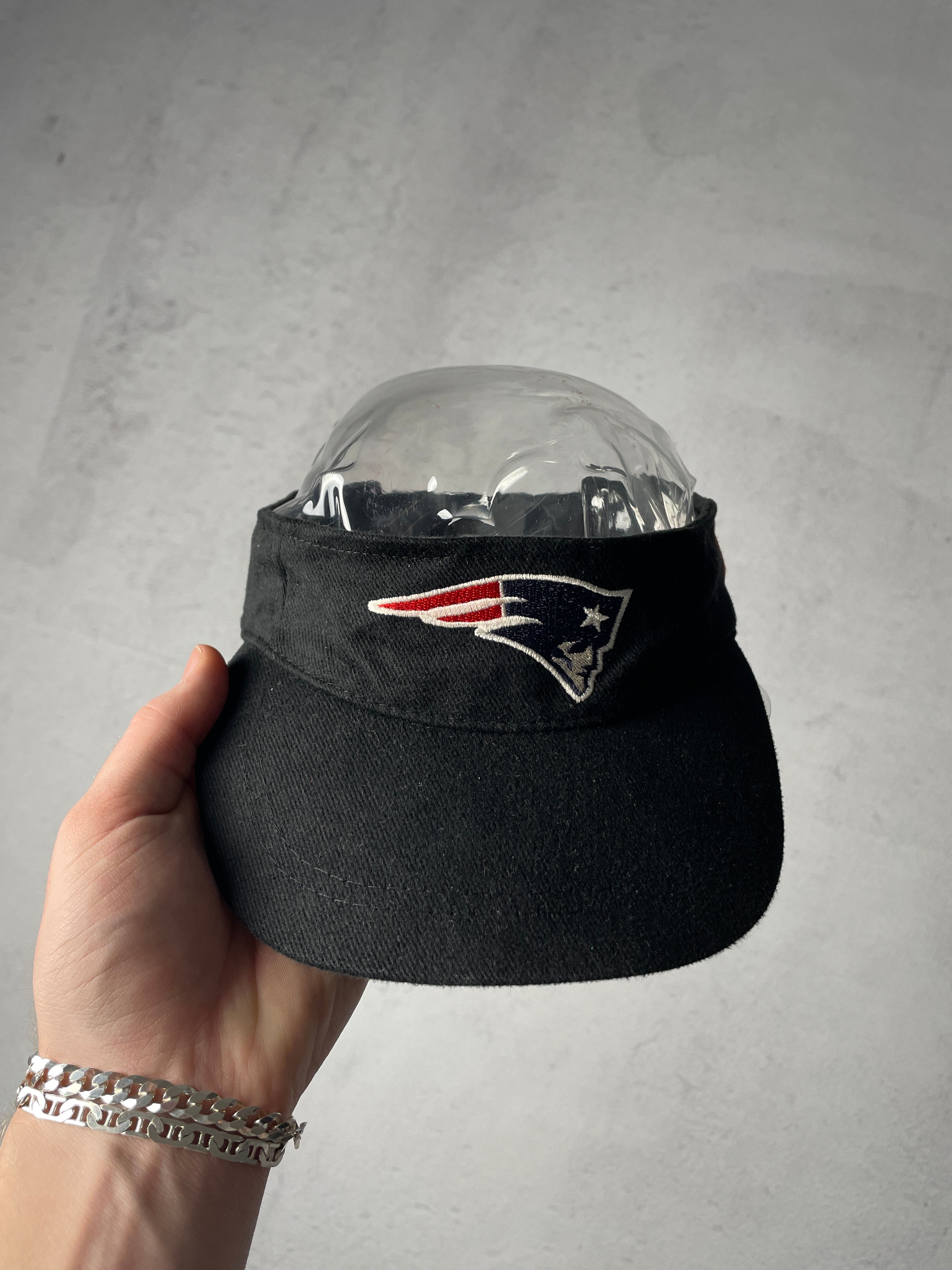 Vintage NFL New England Patriots Dunkin' Donuts Strap-Back Visor - OSFA