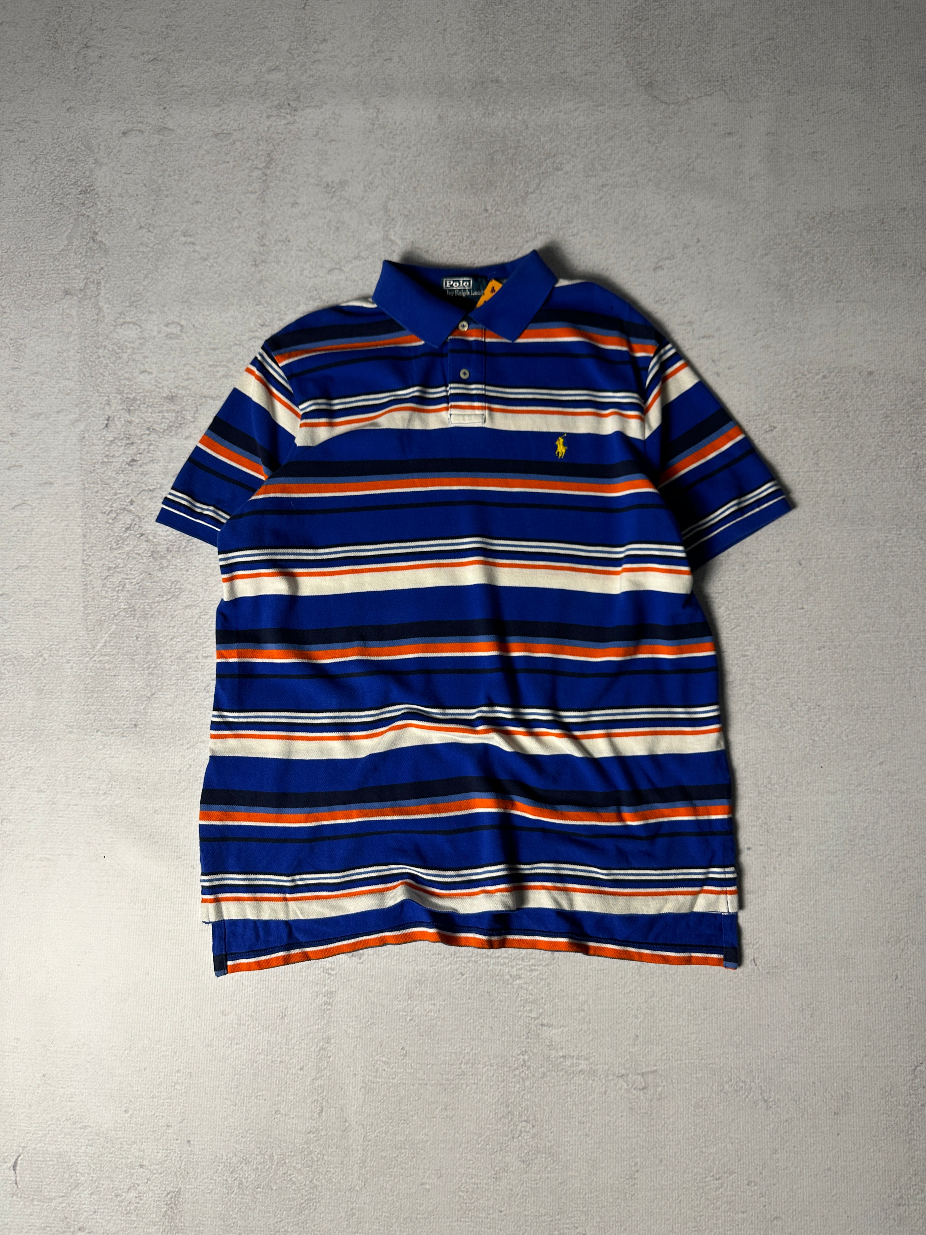 Vintage Polo Ralph Lauren Striped Polo Shirt - Men's XL