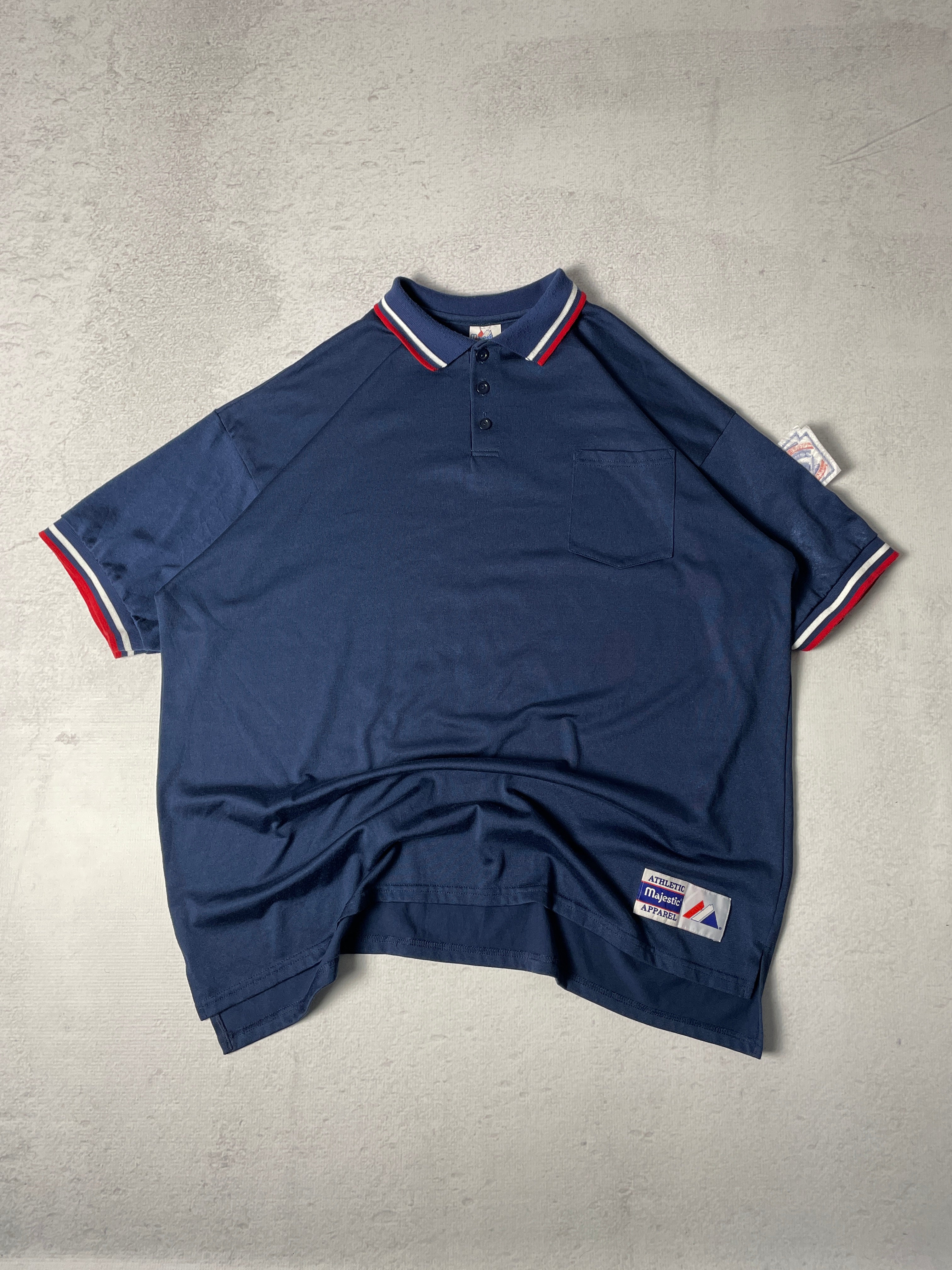 Vintage Majestic Polo Shirt - Men's 3XL