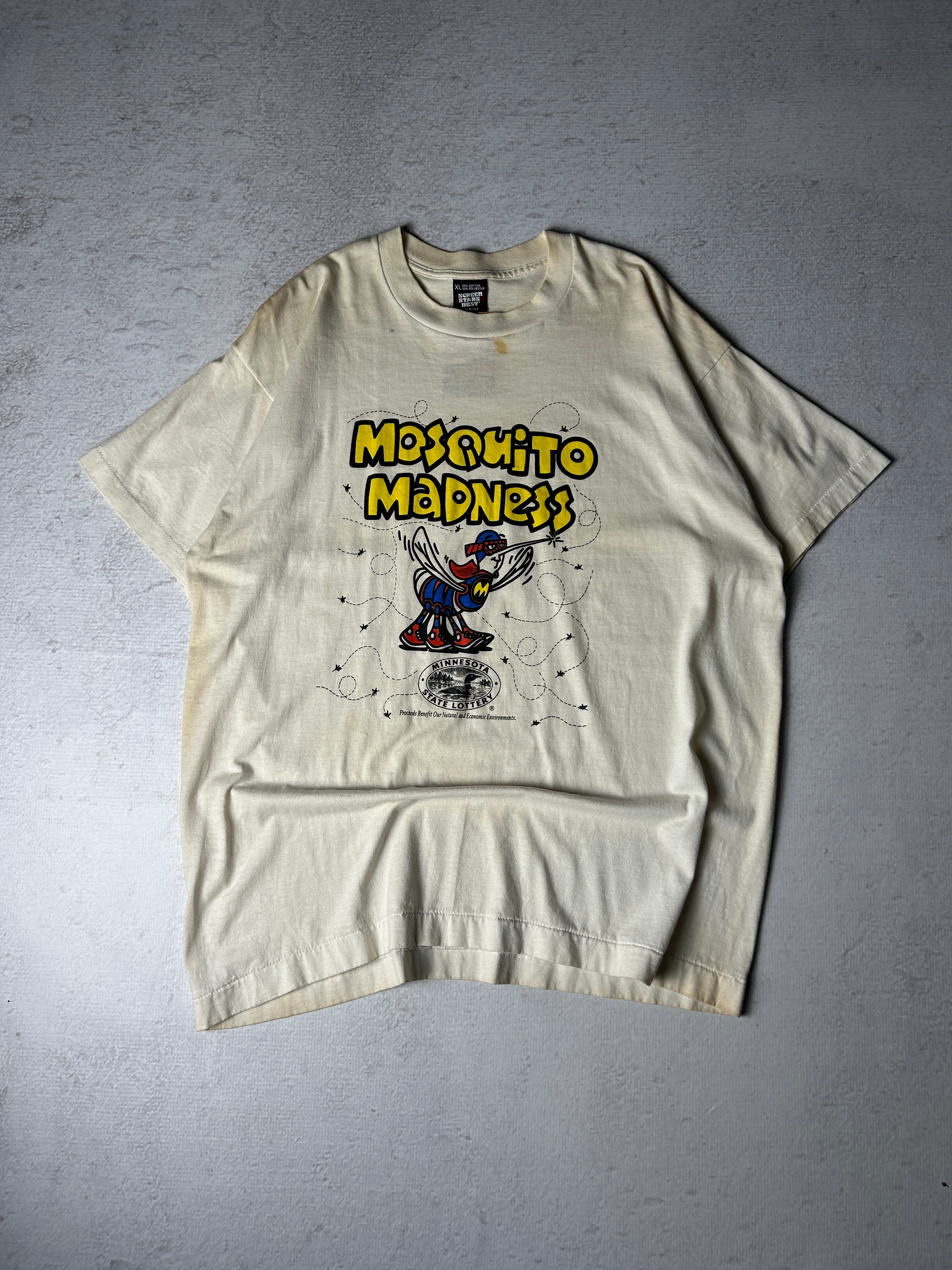 Vintage 90s Mosquito Madness Graphic T-Shirt - Men's XL