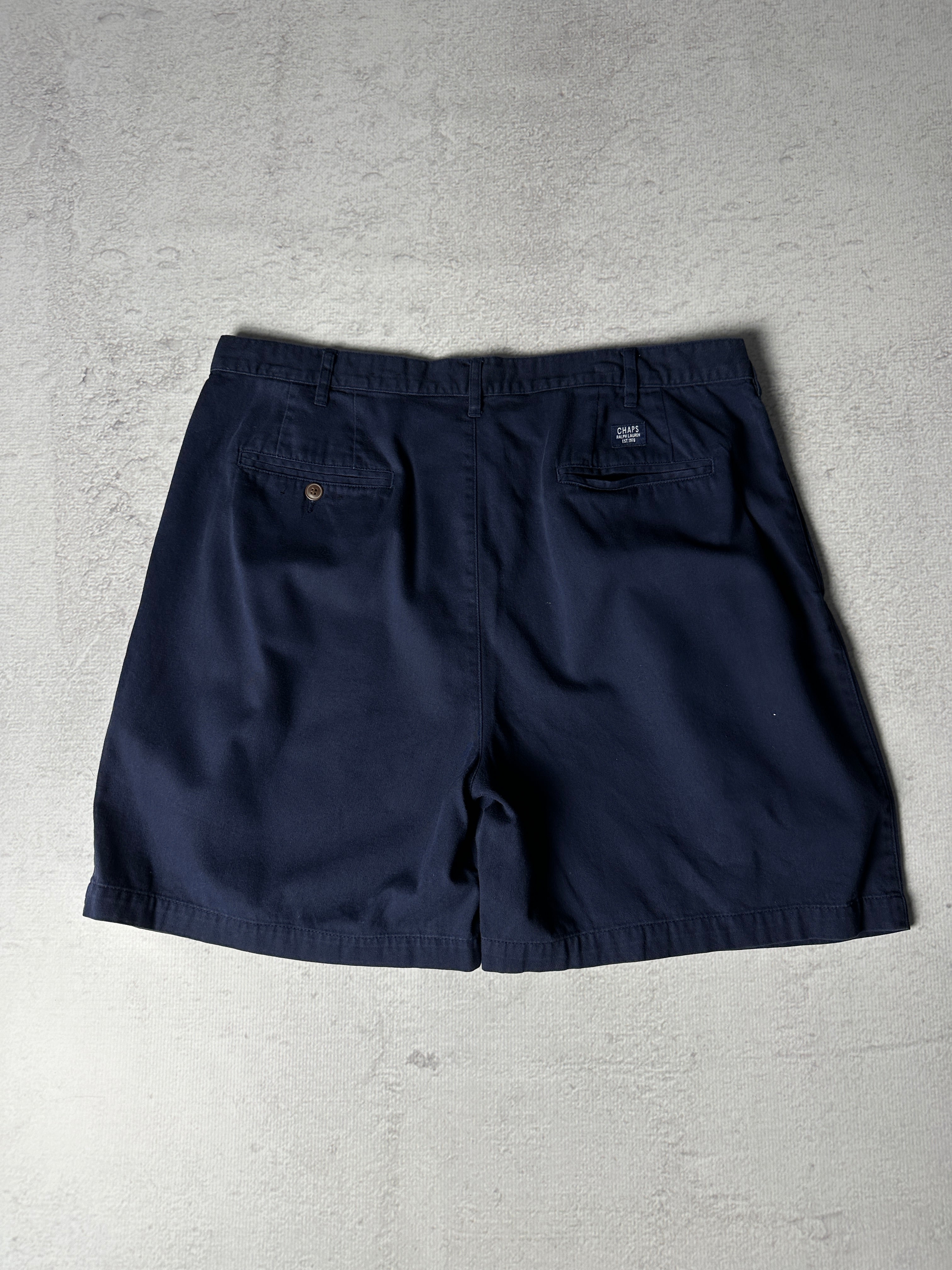 Vintage Chaps Ralph Lauren Pleated Chino Shorts - Men's 38