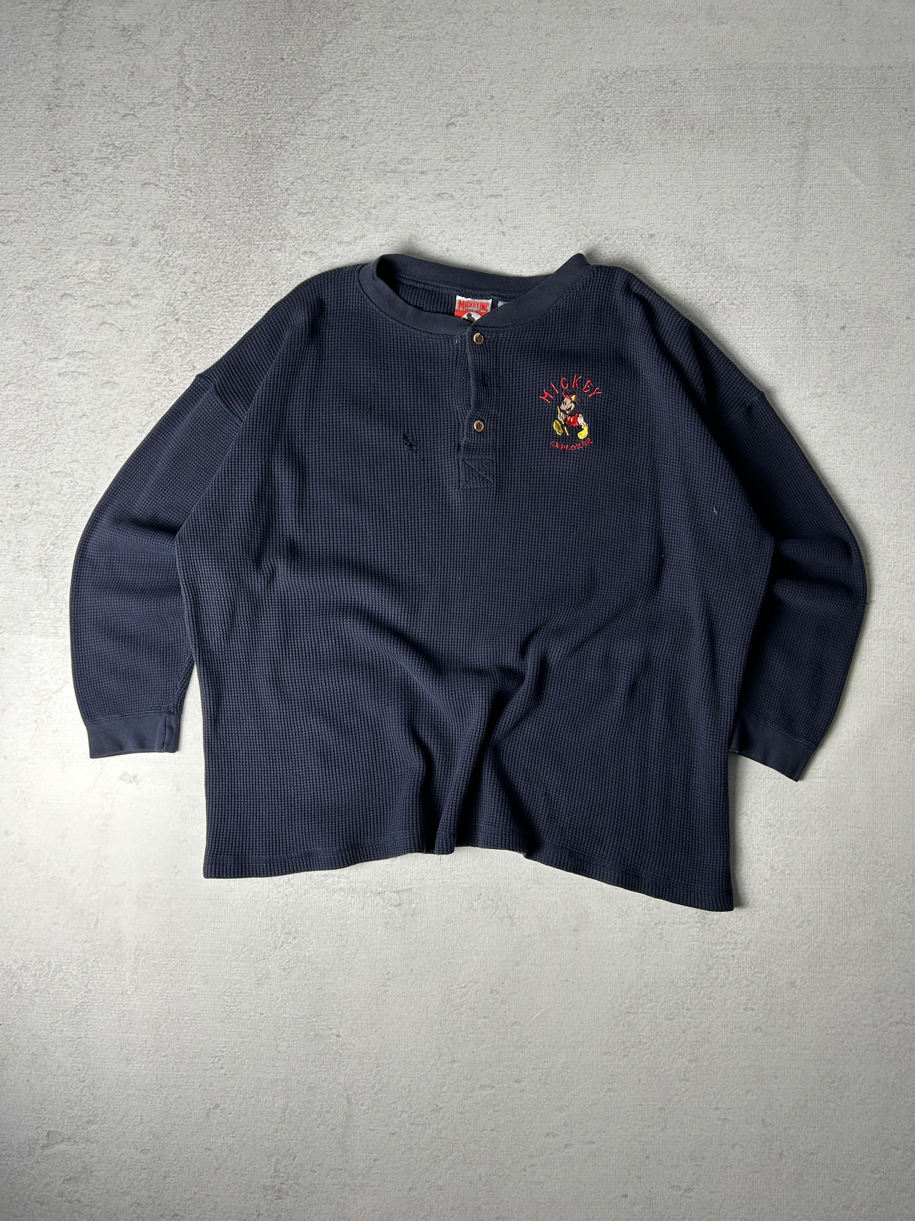 Vintage Disney Mickey Mouse Long-Sleeve T-Shirt - Men's 2XL