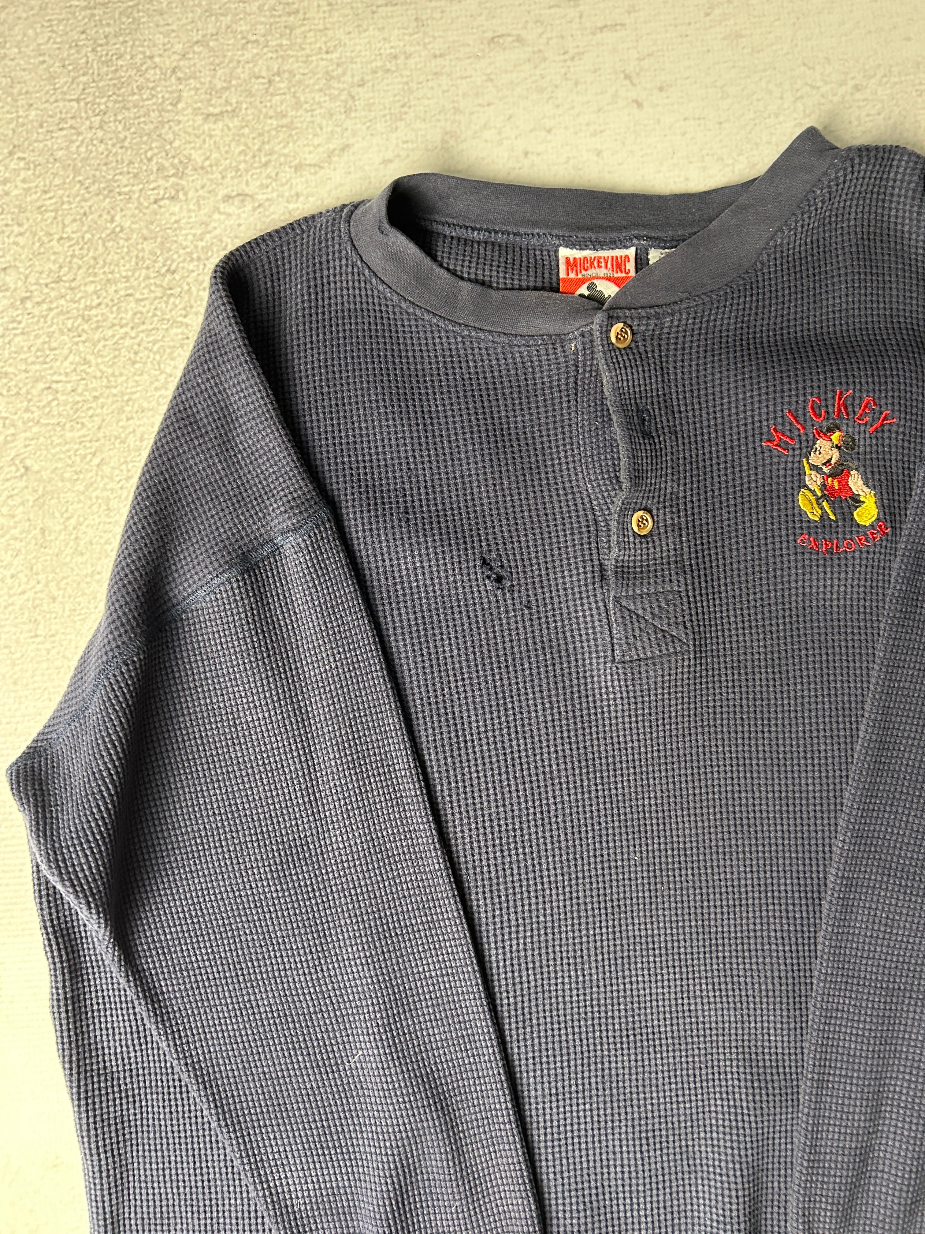 Vintage Disney Mickey Mouse Long-Sleeve T-Shirt - Men's 2XL