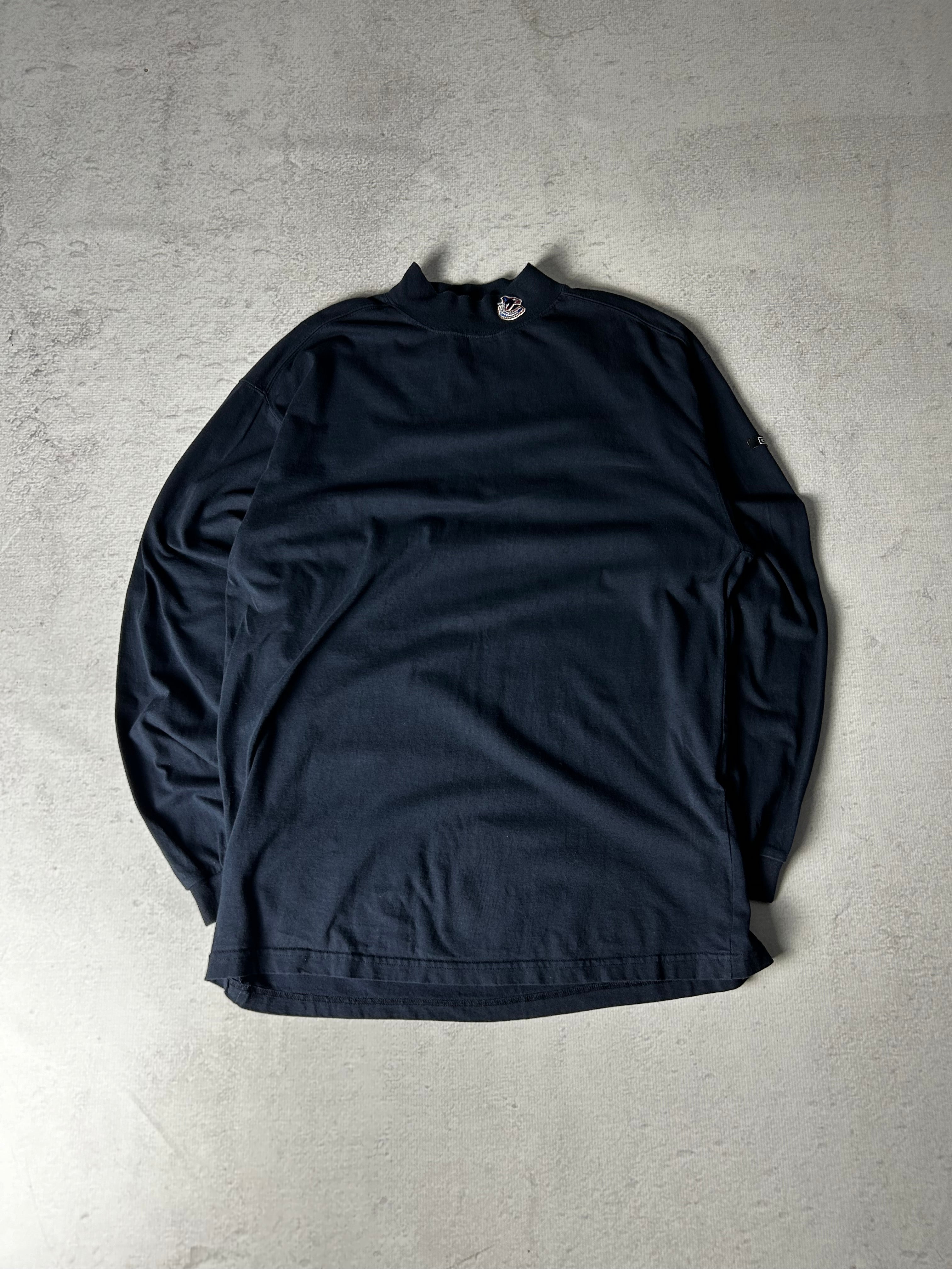 Vintage NHL Vancouver Canucks Mockneck Longsleeve T-Shirt - Men's XL