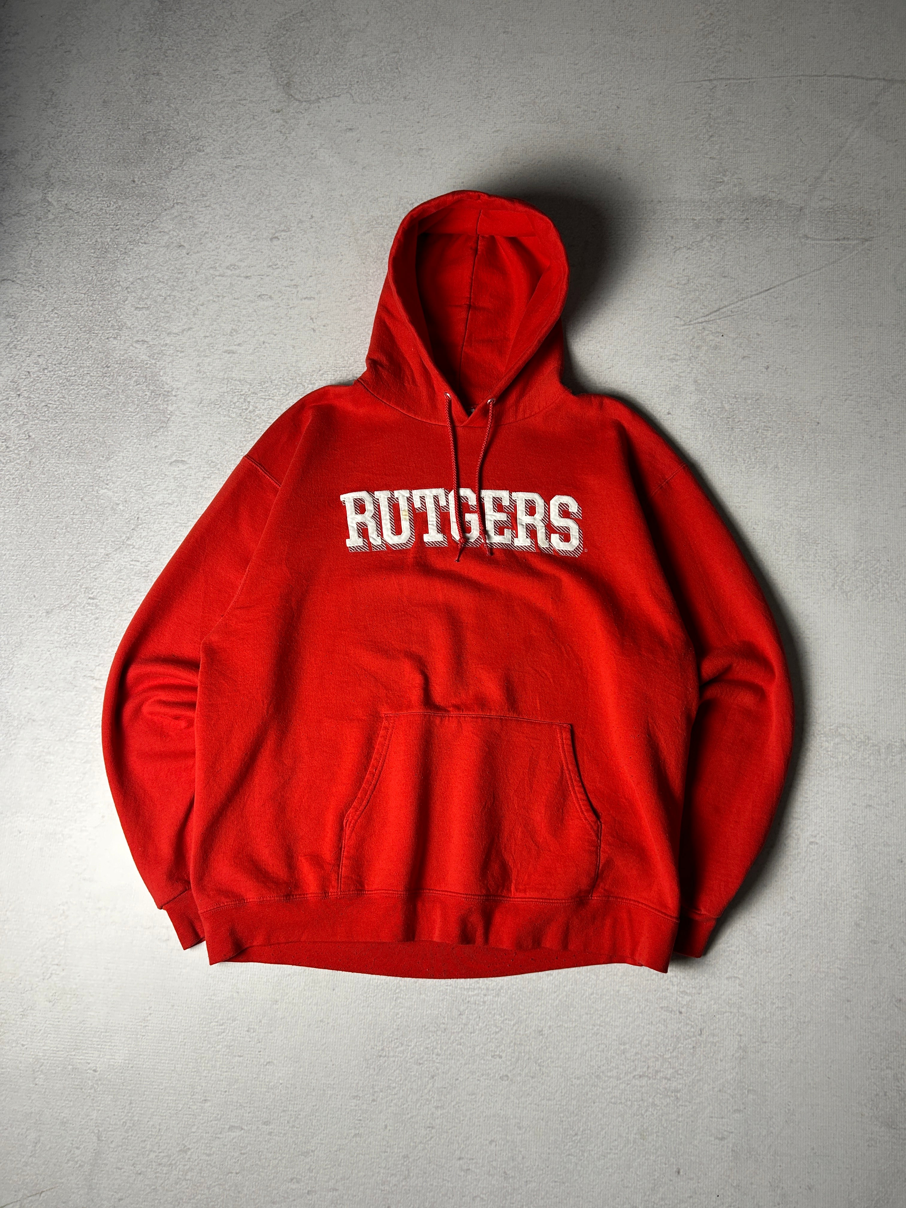 Vintage Champion Rutgers Hoodie - Men's XL