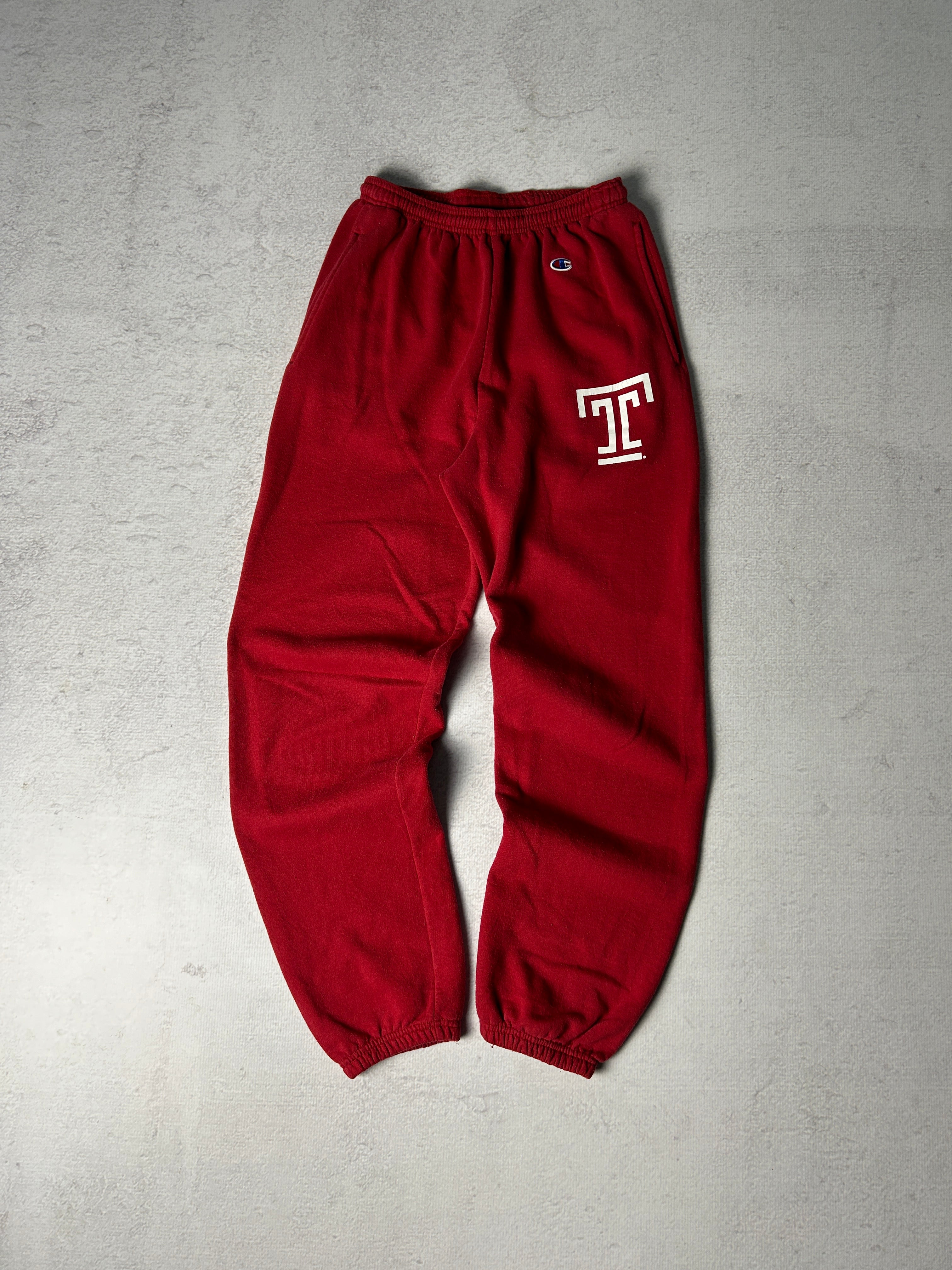 Vintage Champion Temple University Cuffed Sweatpants - Men's Small