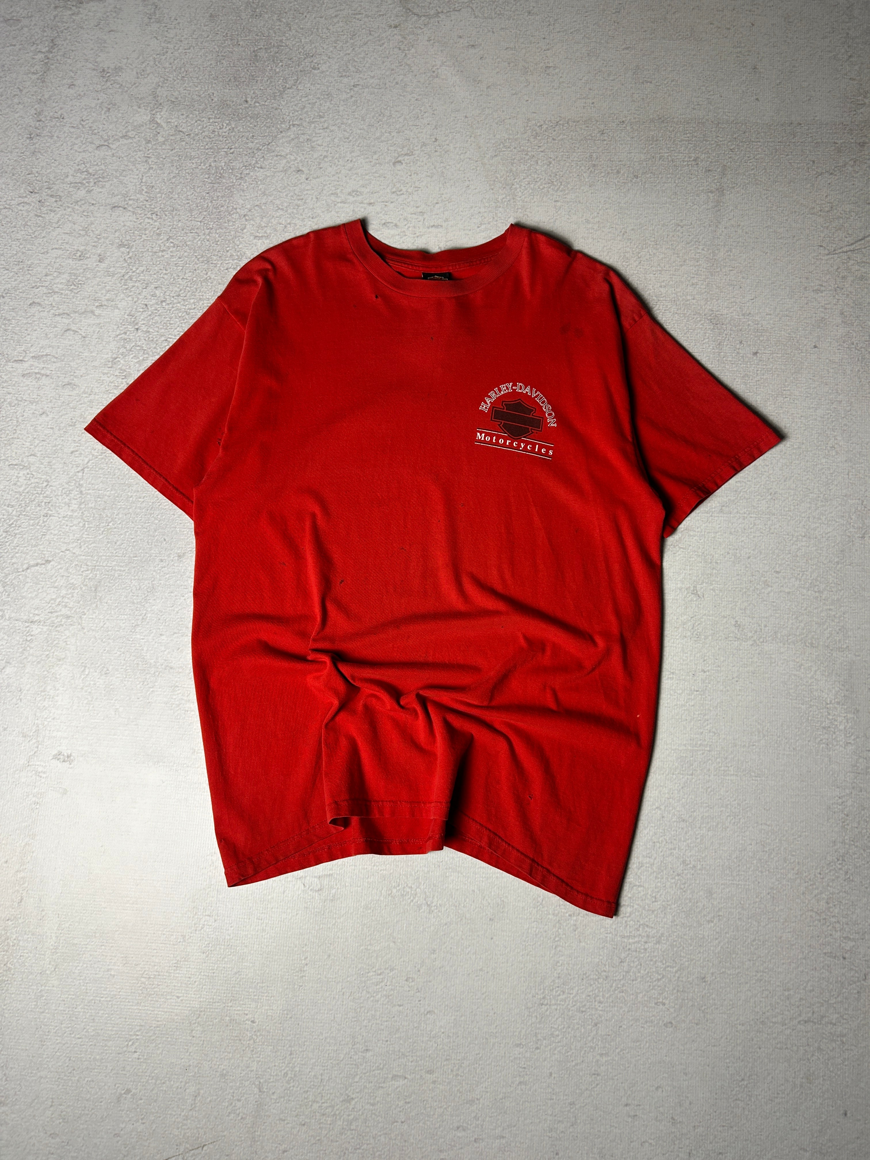 Vintage 90s Harley Davidson North Carolina T-Shirt - Men's XL