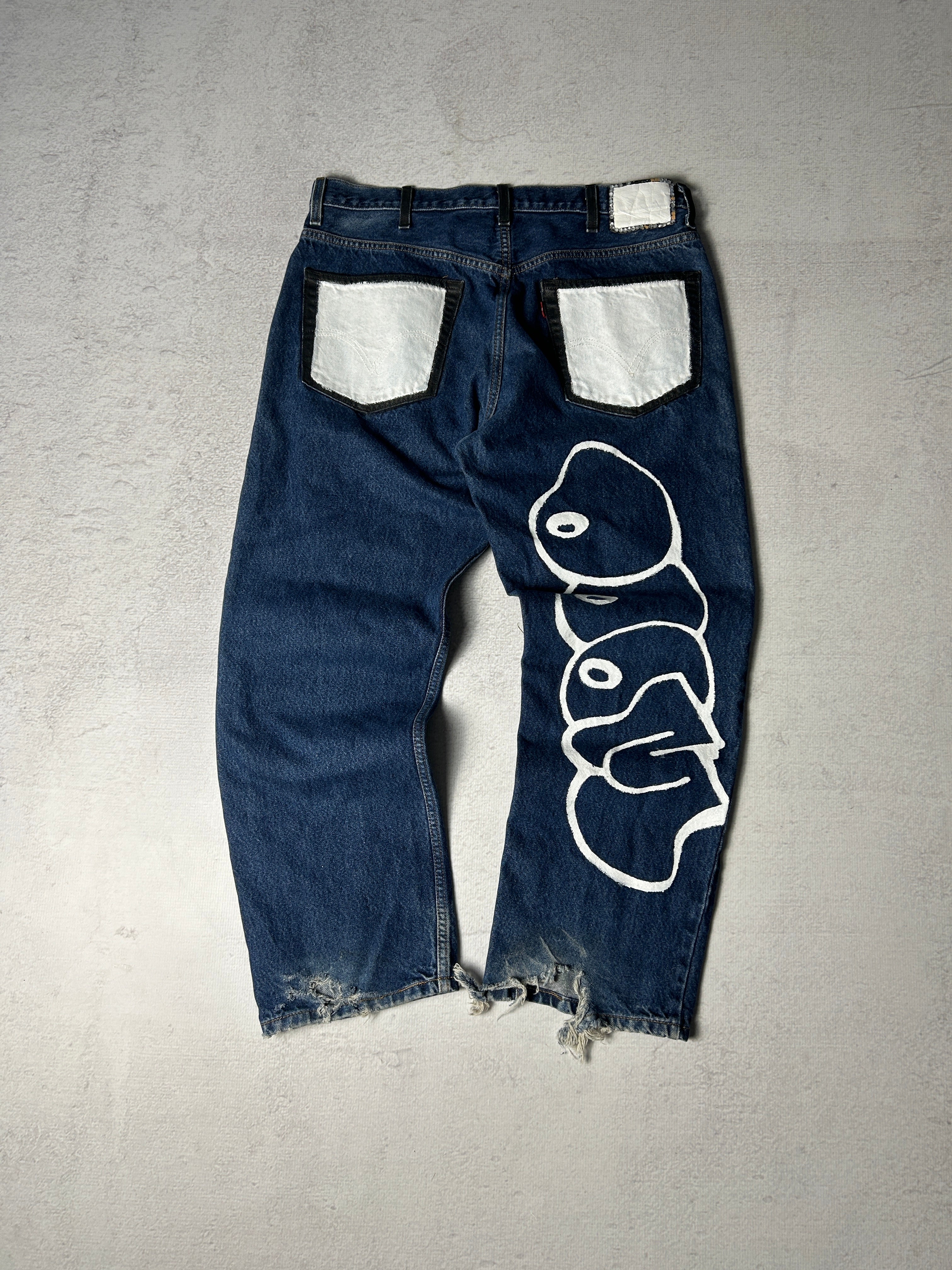 Vintage 90s Levis Custom Straight Leg Jeans - Men's 38Wx30L