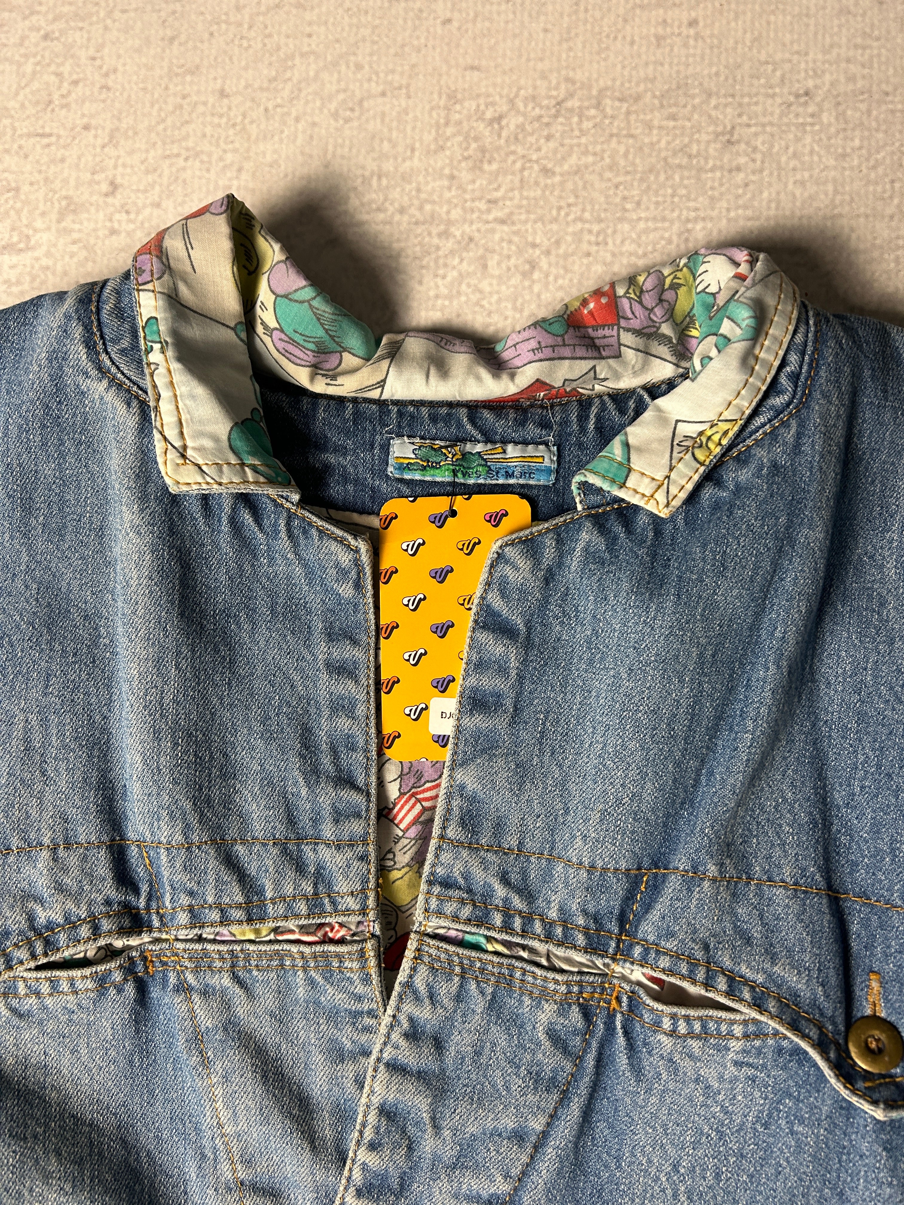 Vintage 90s Denim Cardigan Jacket - Men's Small