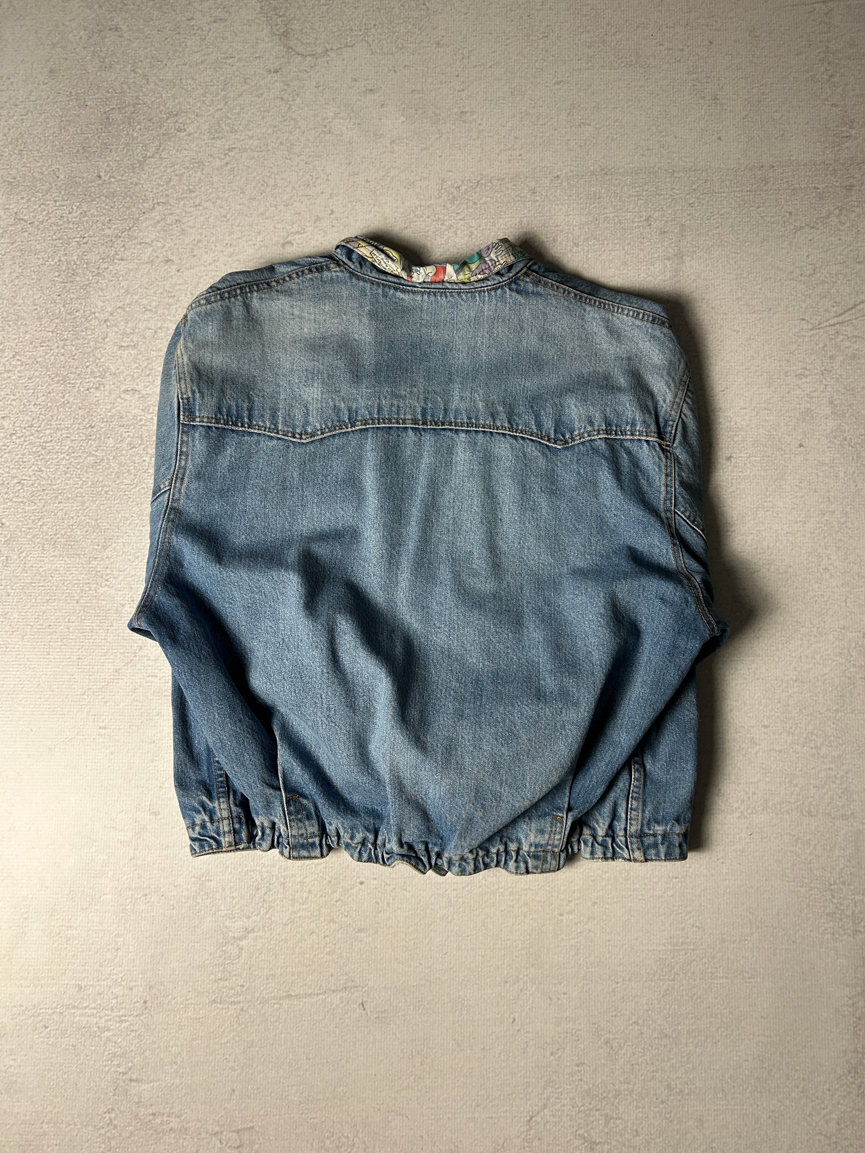 Vintage 90s Denim Cardigan Jacket - Men's Small