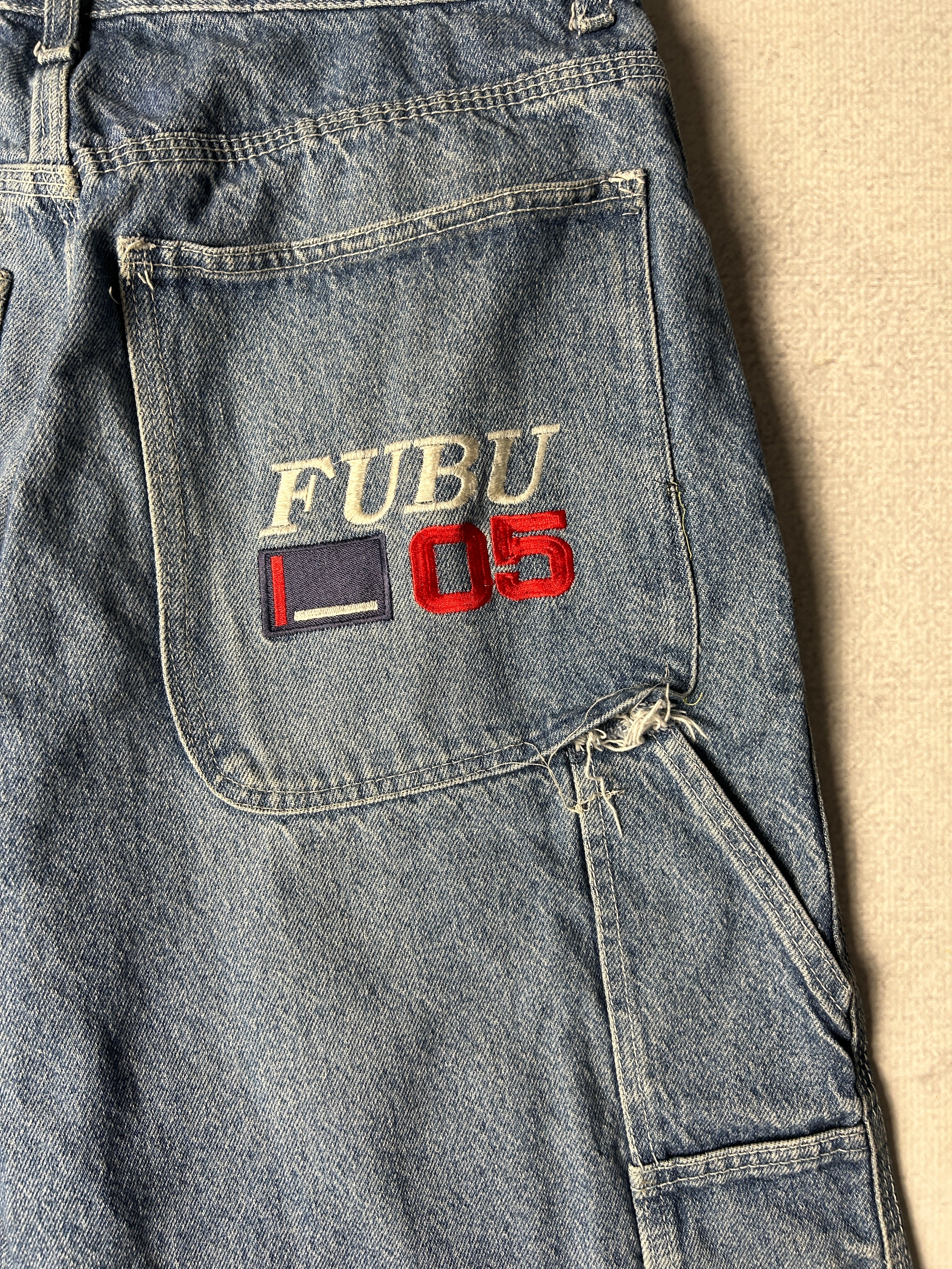 Vintage 90s Fubu Jean Shorts - Men's 36Wx13L