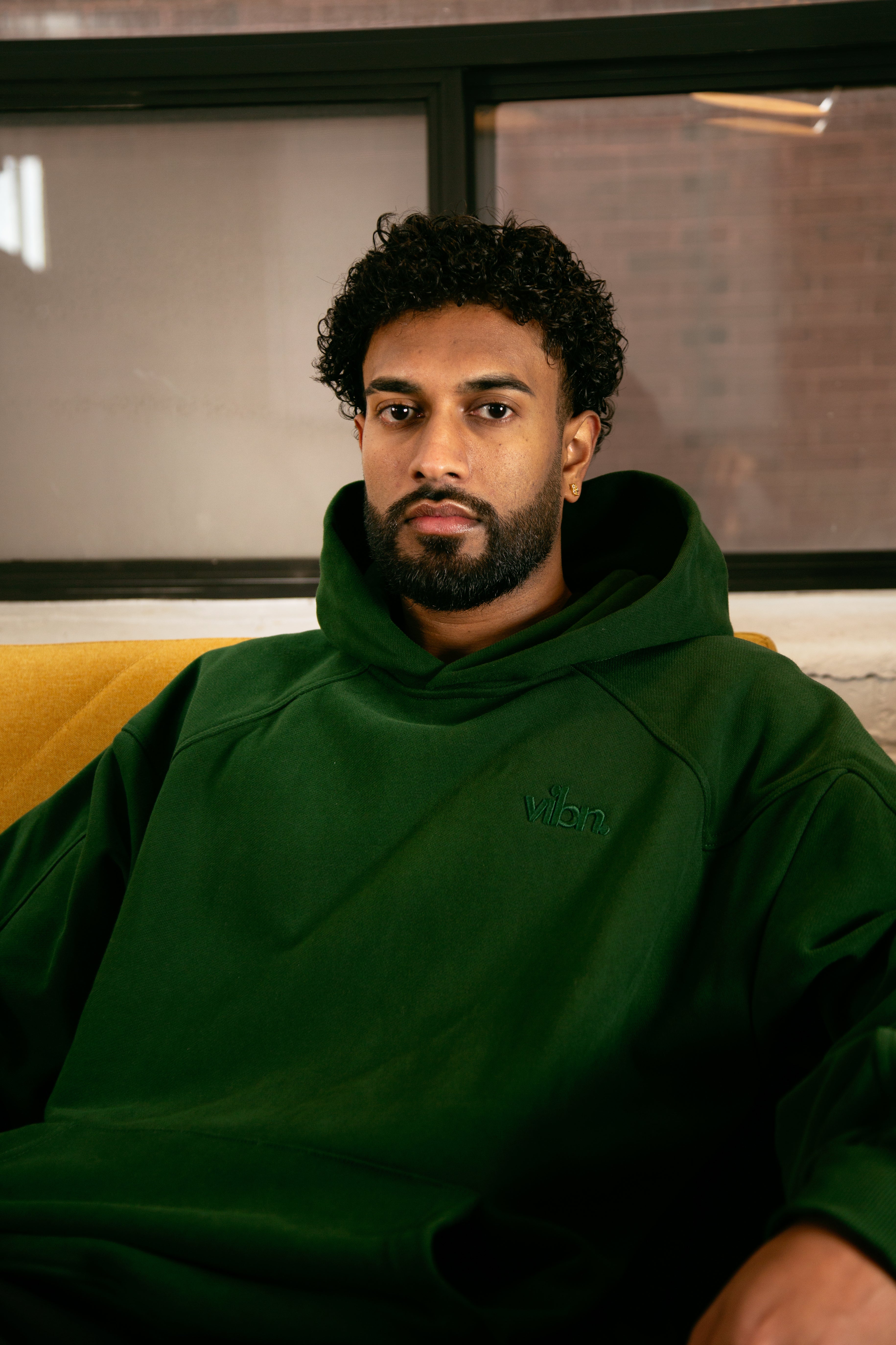 Vibn Tonal Heavyweight Hoodie - Forest Green