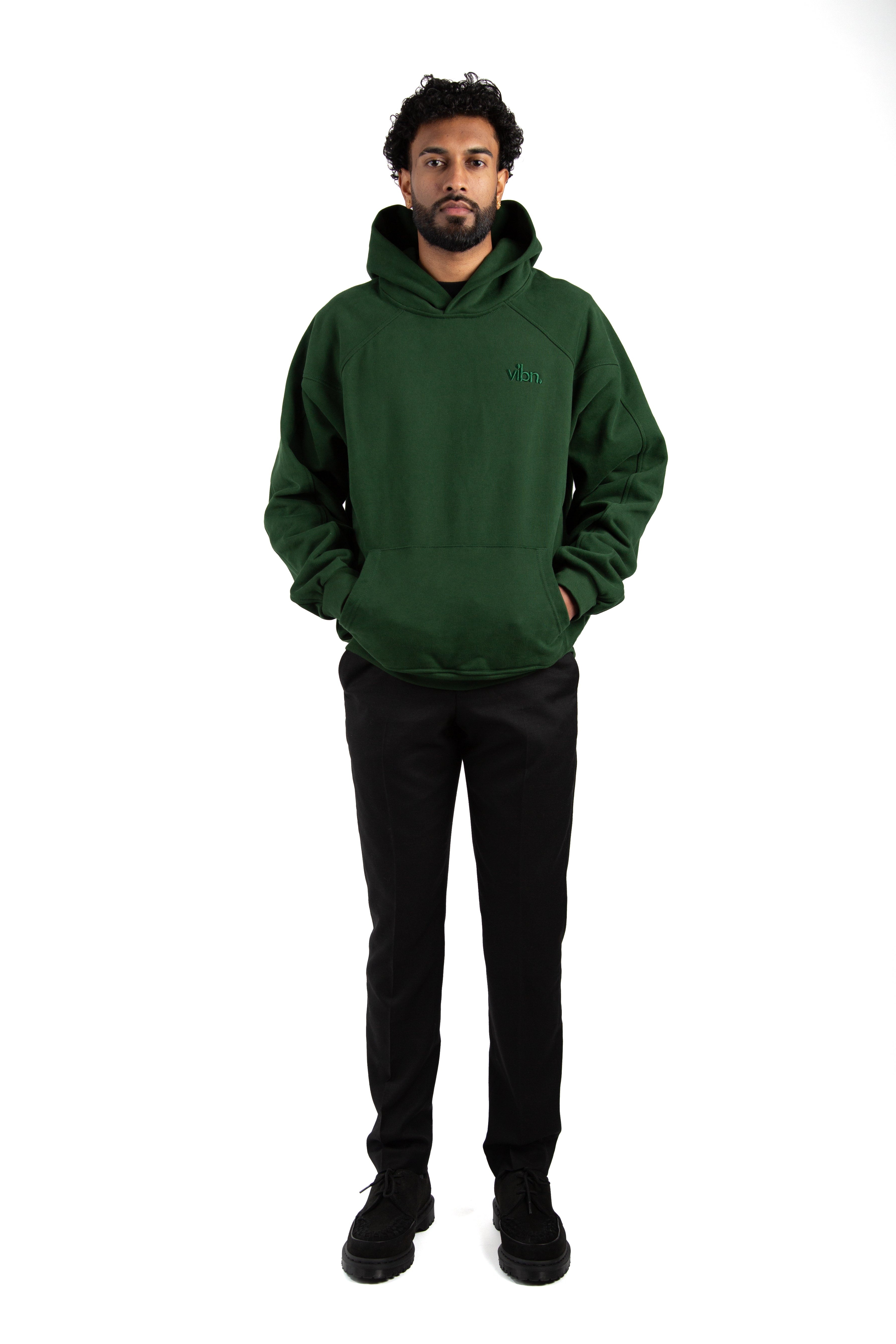 Vibn Tonal Heavyweight Hoodie - Forest Green