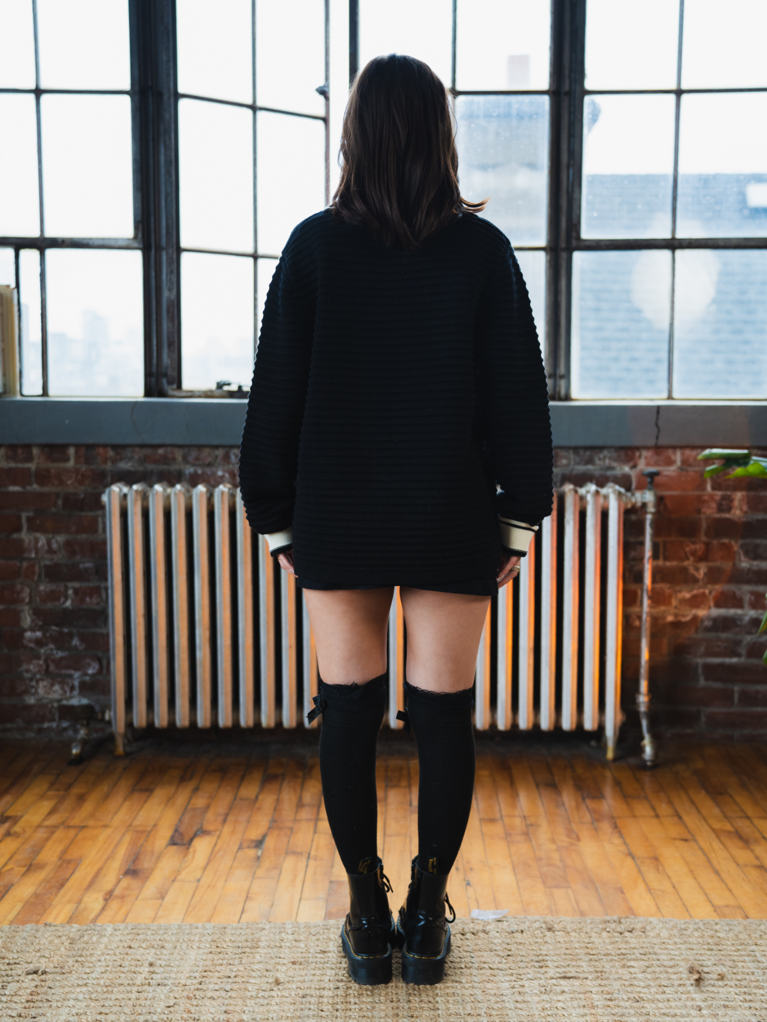 Heavyweight Knit Jersey — Black