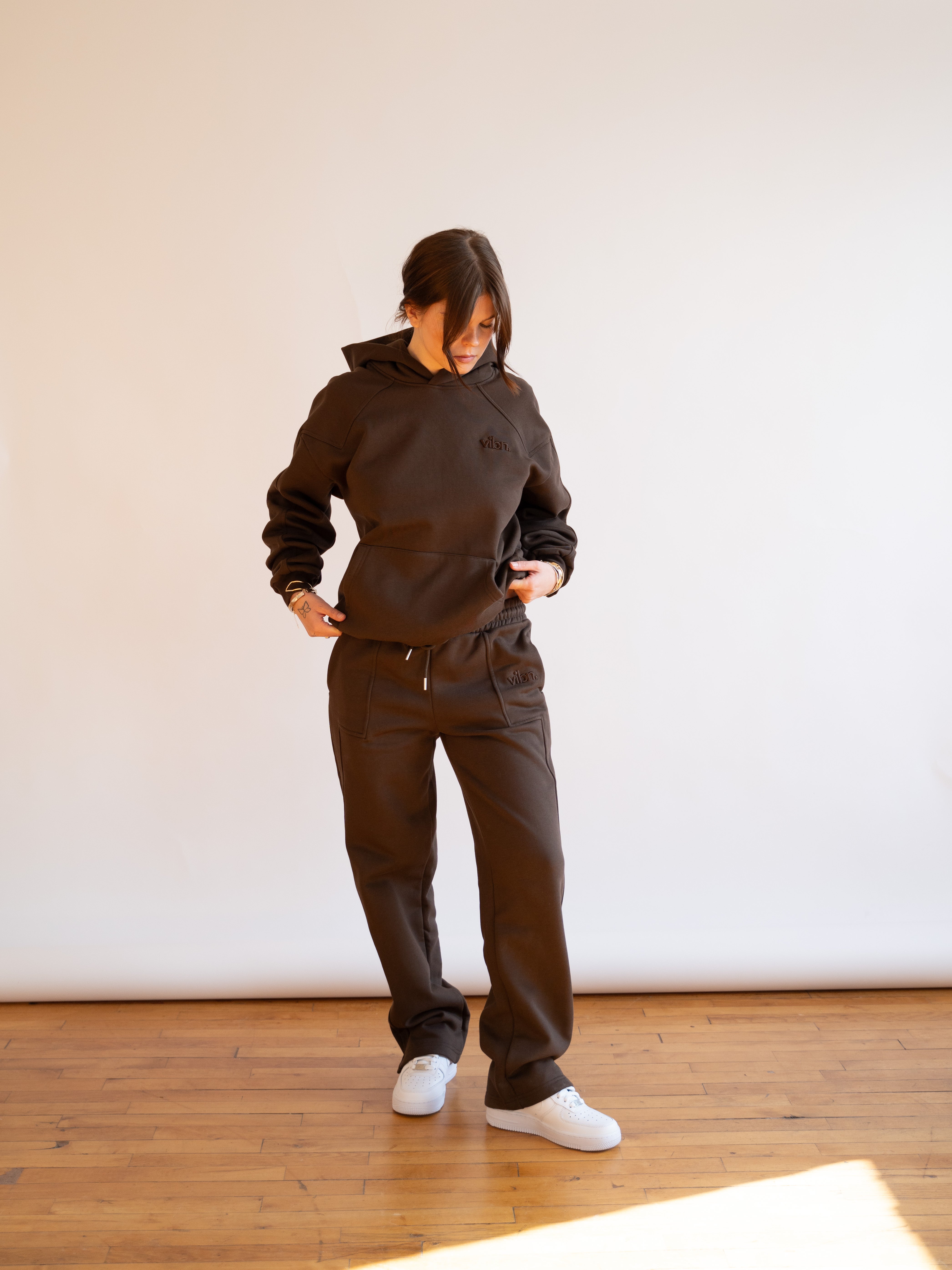 Heavyweight Tonal Sweatpants - Chocolate