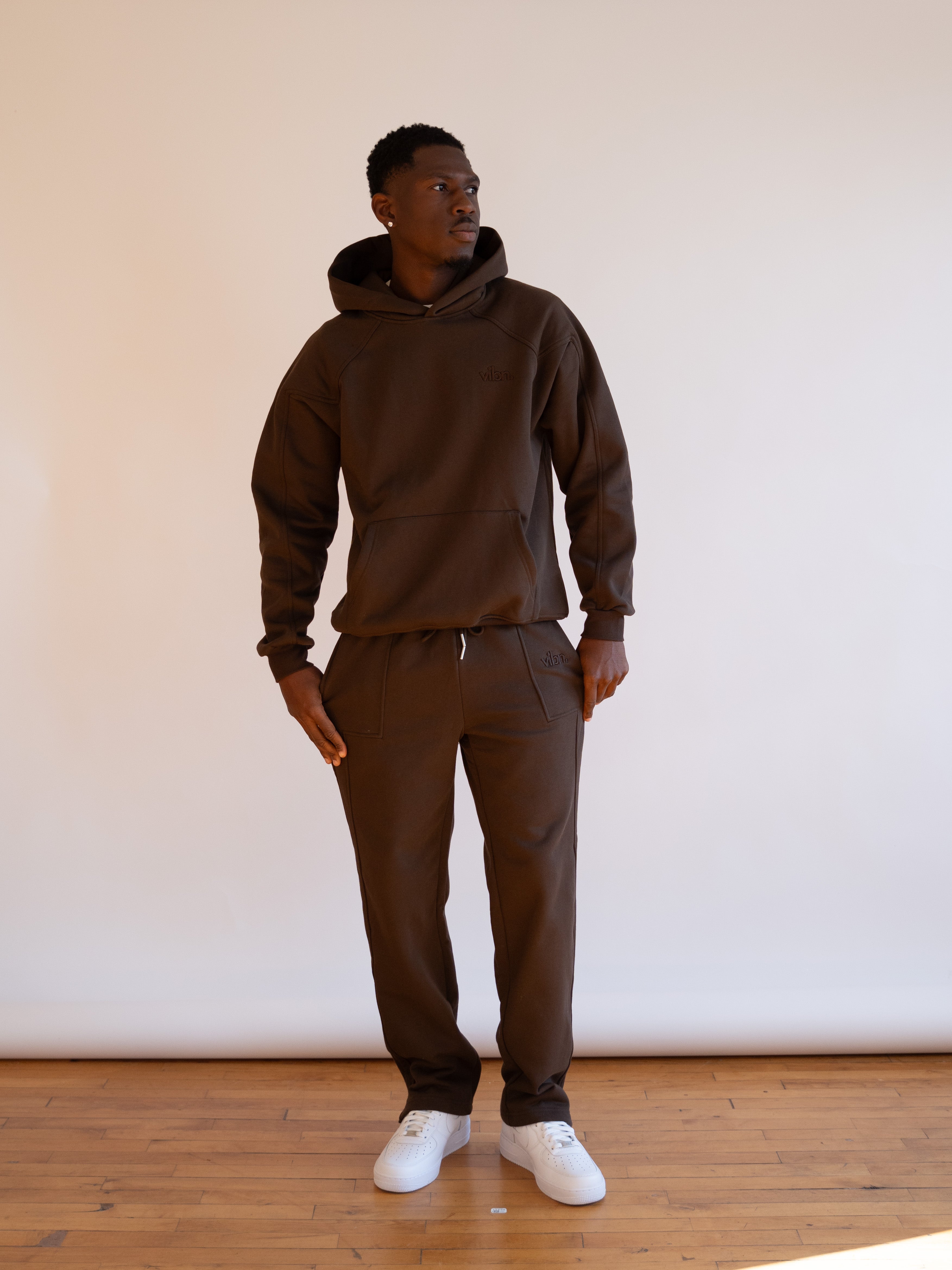 Heavyweight Tonal Hoodie - Chocolate