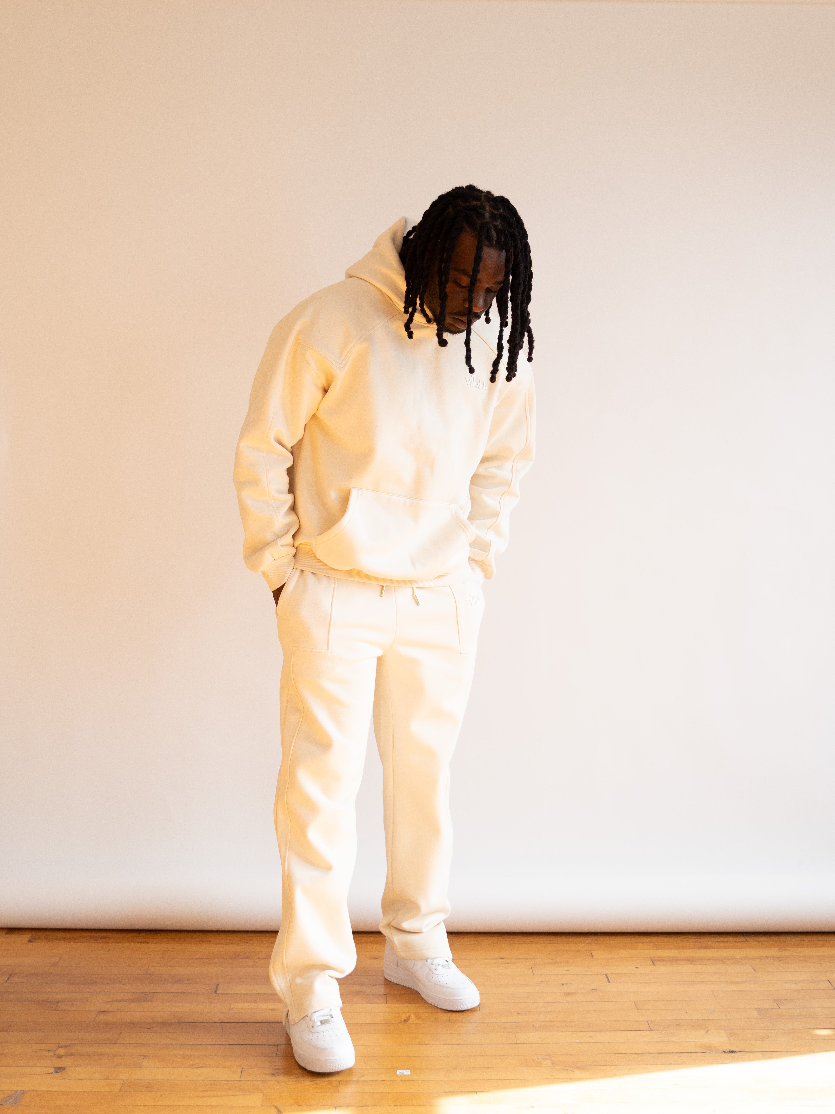 Heavyweight Tonal Hoodie - Ivory